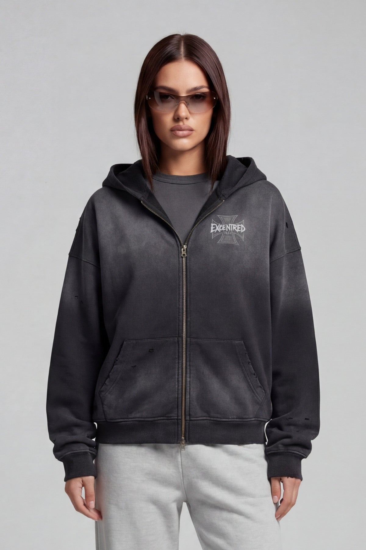 IRON CREST ZIP HOODIE