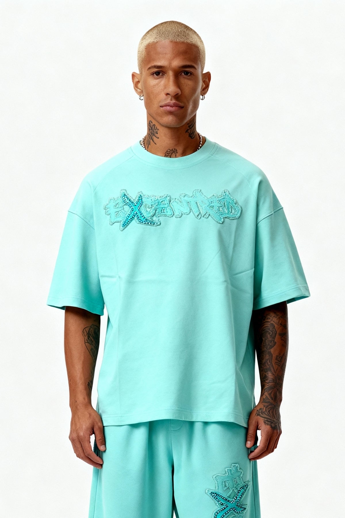 DISTRESSED T-SHIRT CRYSTAL TIFFANY