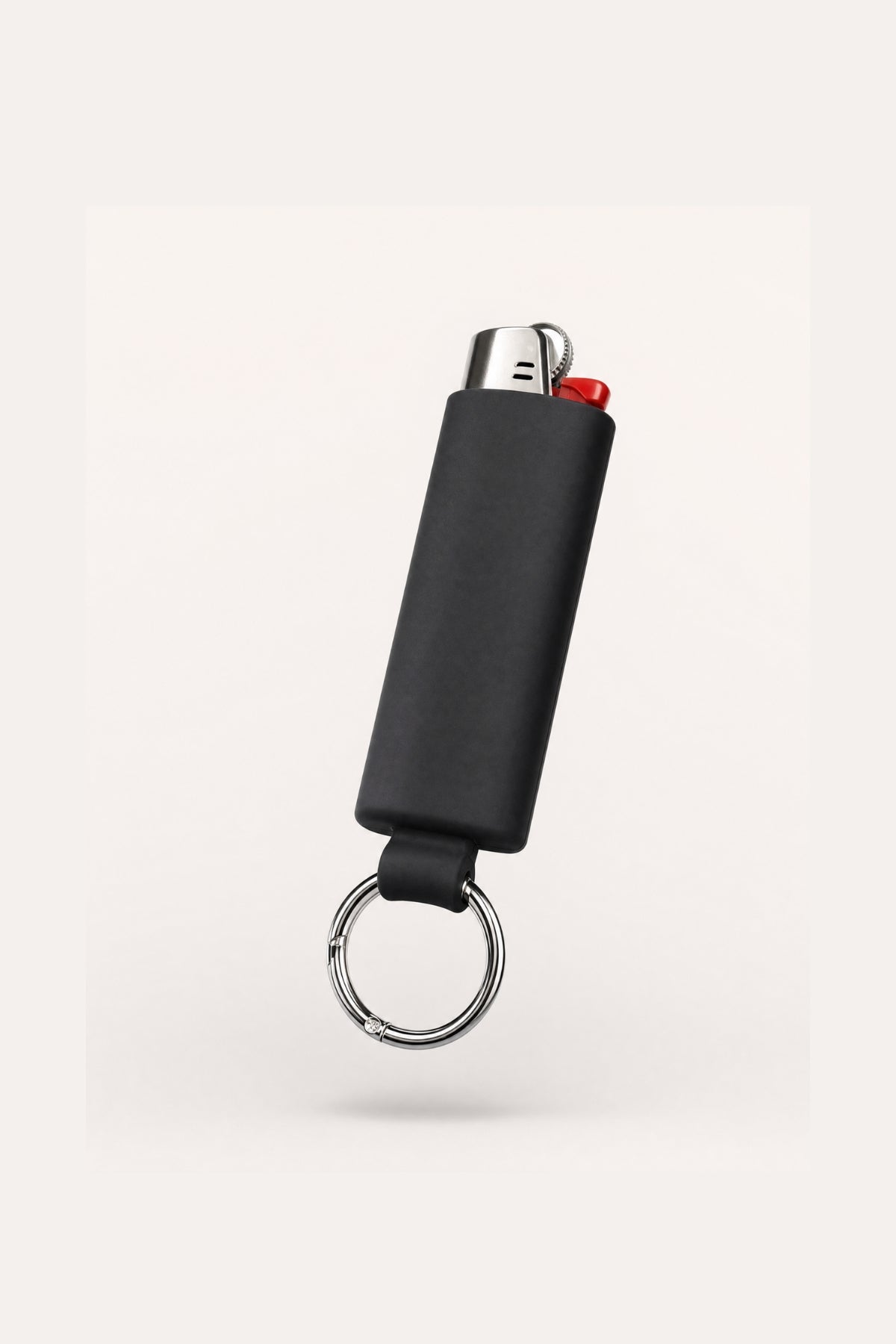 BLACK LIGHTER CASE KEYCHAIN
