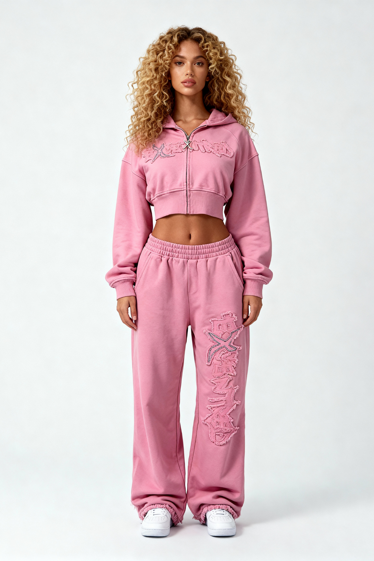 DISTRESSED WOMEN SET SAKURA PINK