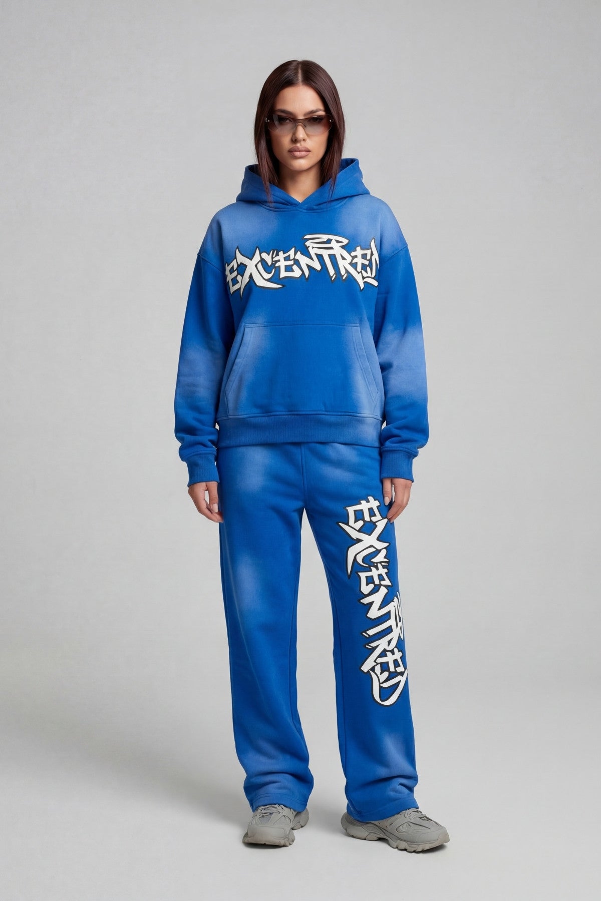 BLUE GRAFFITI HOODIE