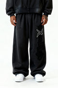 RHINESTONE JOGGER CARBON BLACK