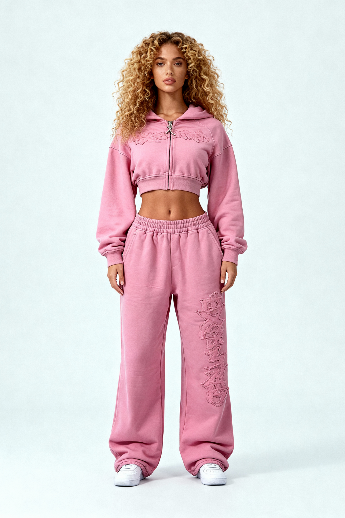 DISTRESSED WOMEN SET SAKURA PINK