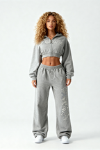 DISTRESSED WMNS JOGGER SMOKE GREY