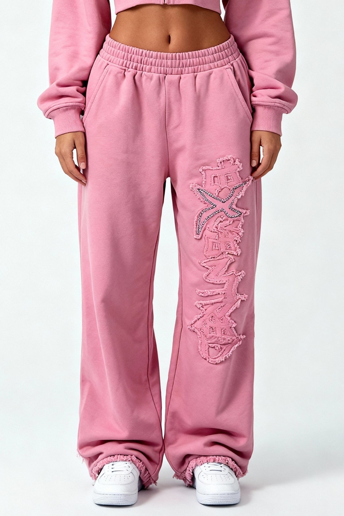 DISTRESSED WMNS JOGGER SAKURA PINK