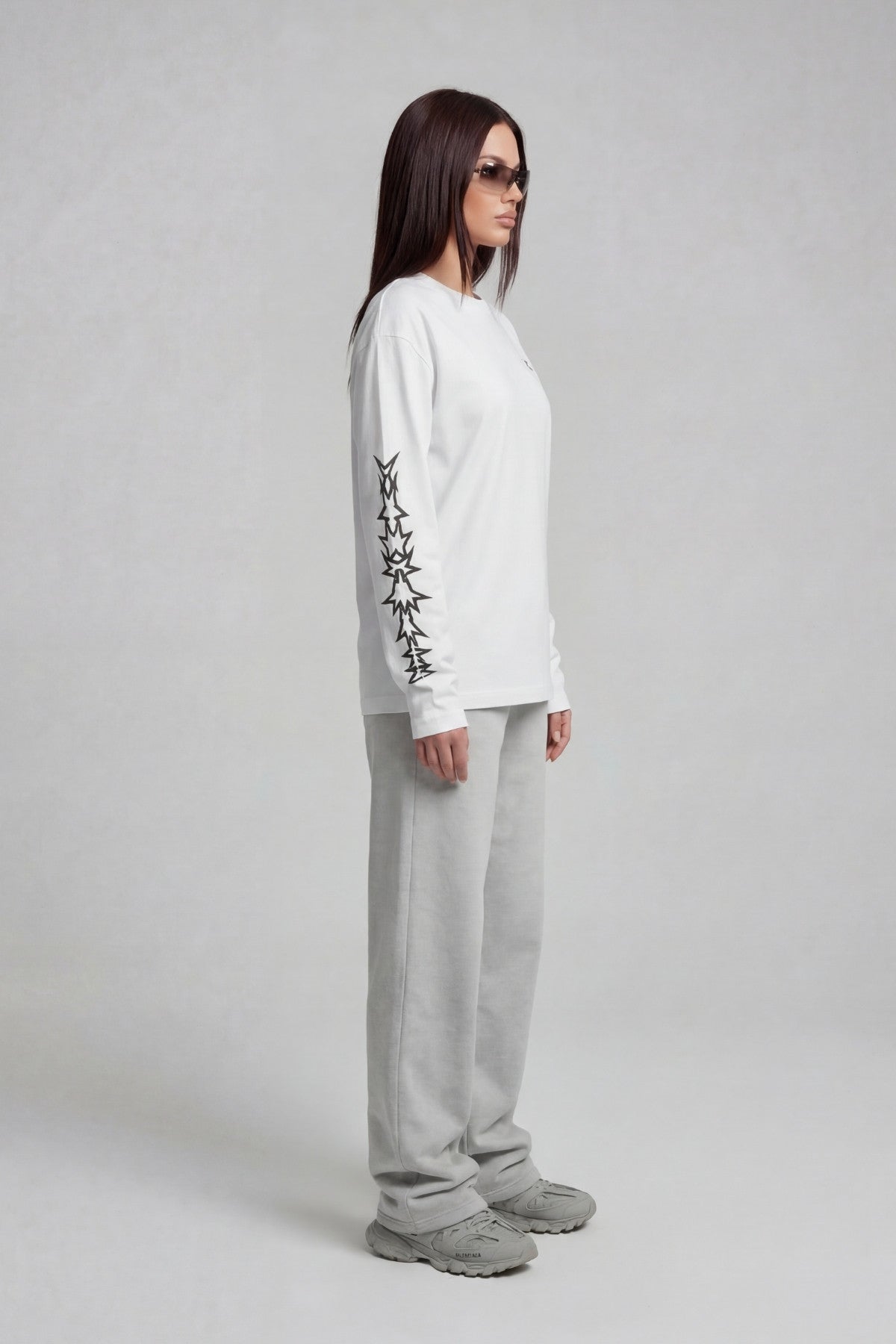 STARBURST LONGSLEEVE WHITE