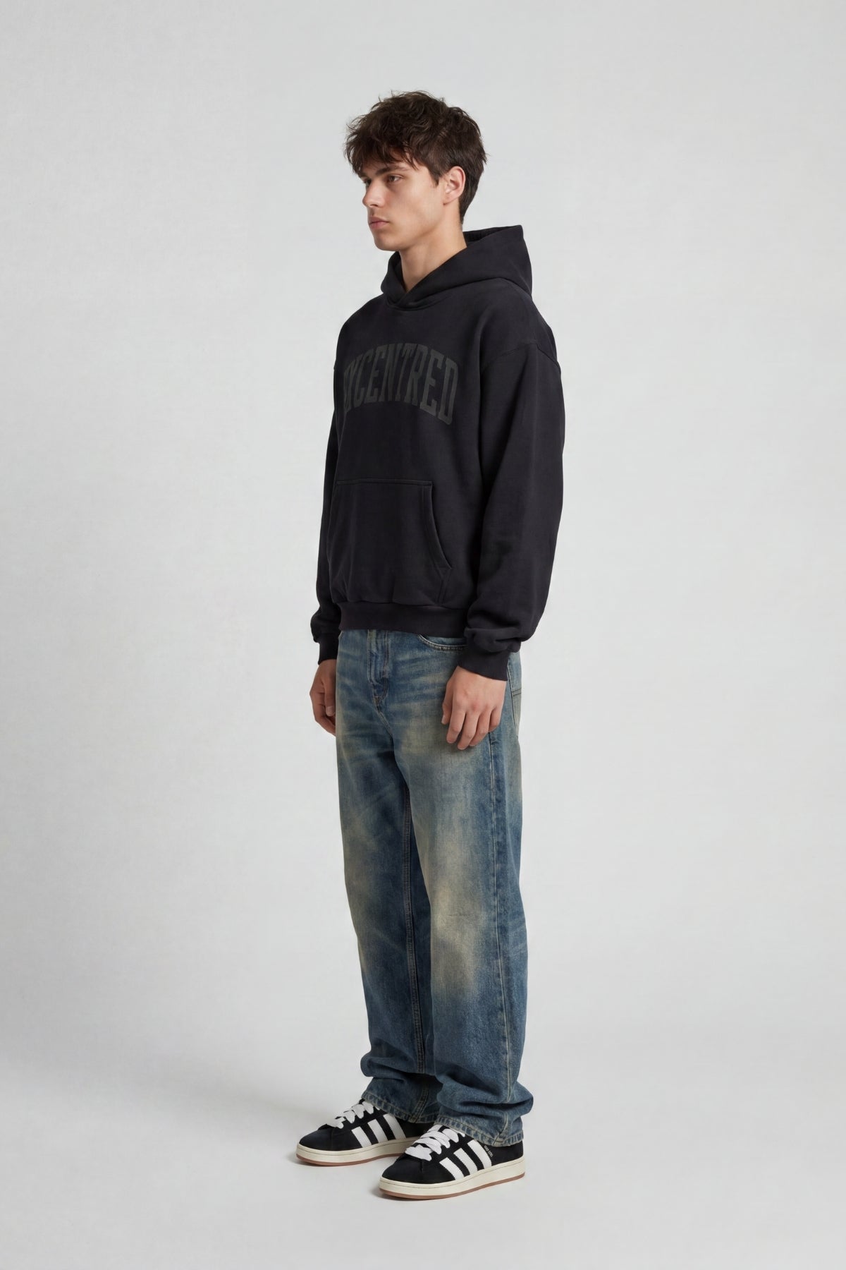 BLACK COLLEGE HOODIE