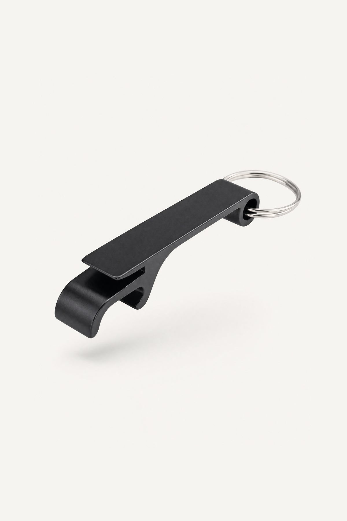 BLACK BOTTLE OPENER KEYCHAIN