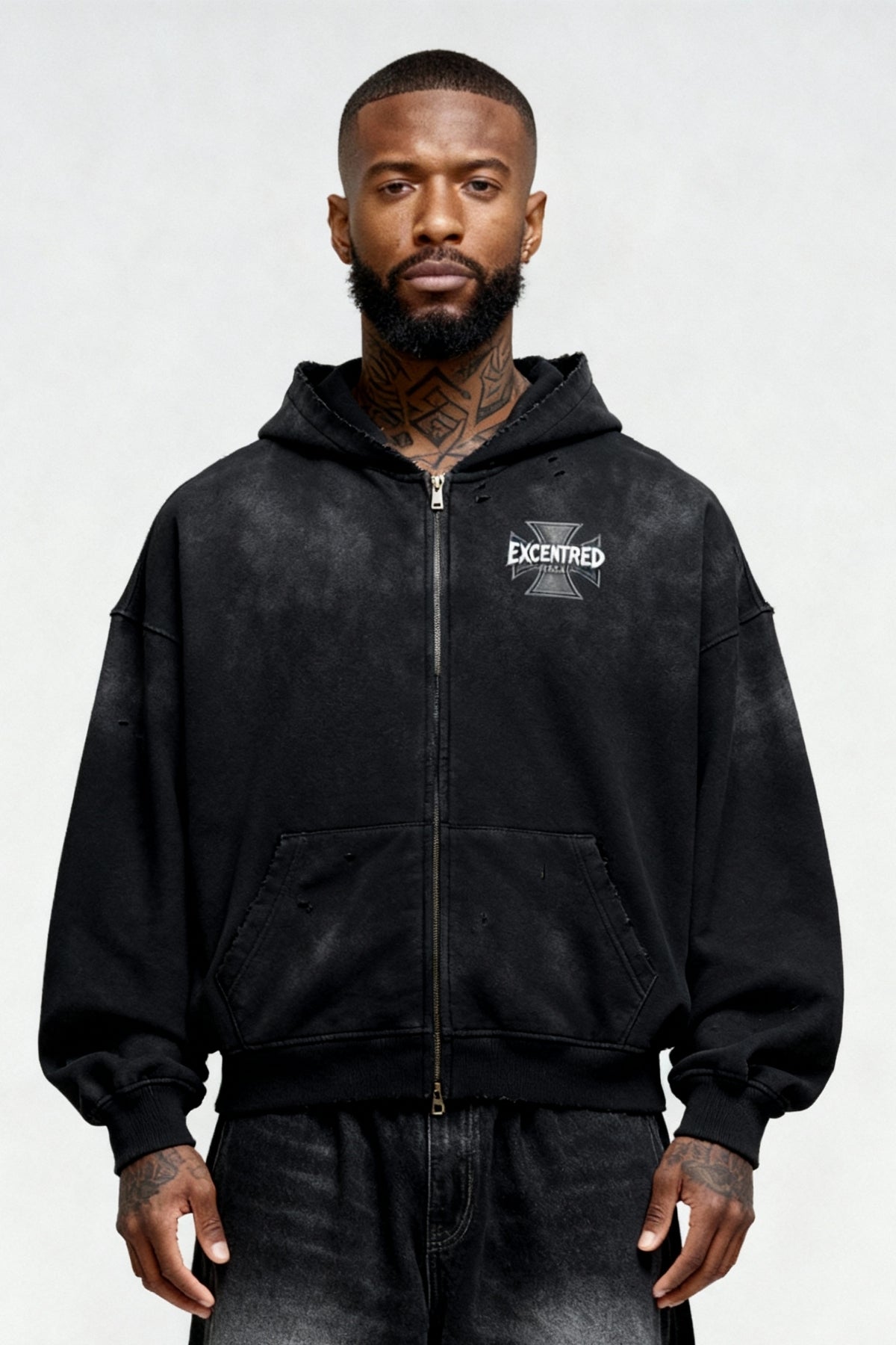 IRON CREST ZIP HOODIE