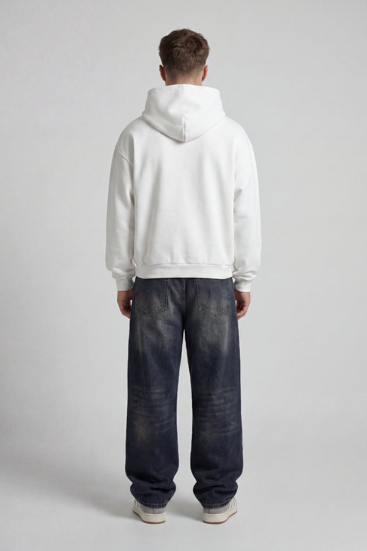 WHITE COLLEGE HOODIE