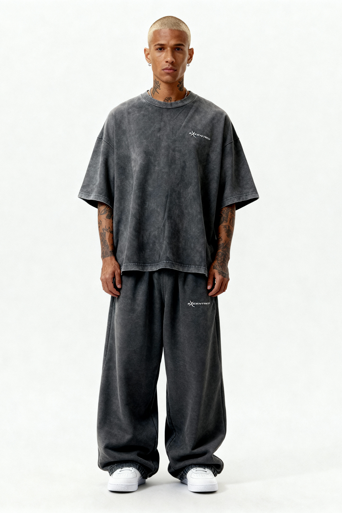 T-SHIRT SET STONE GREY