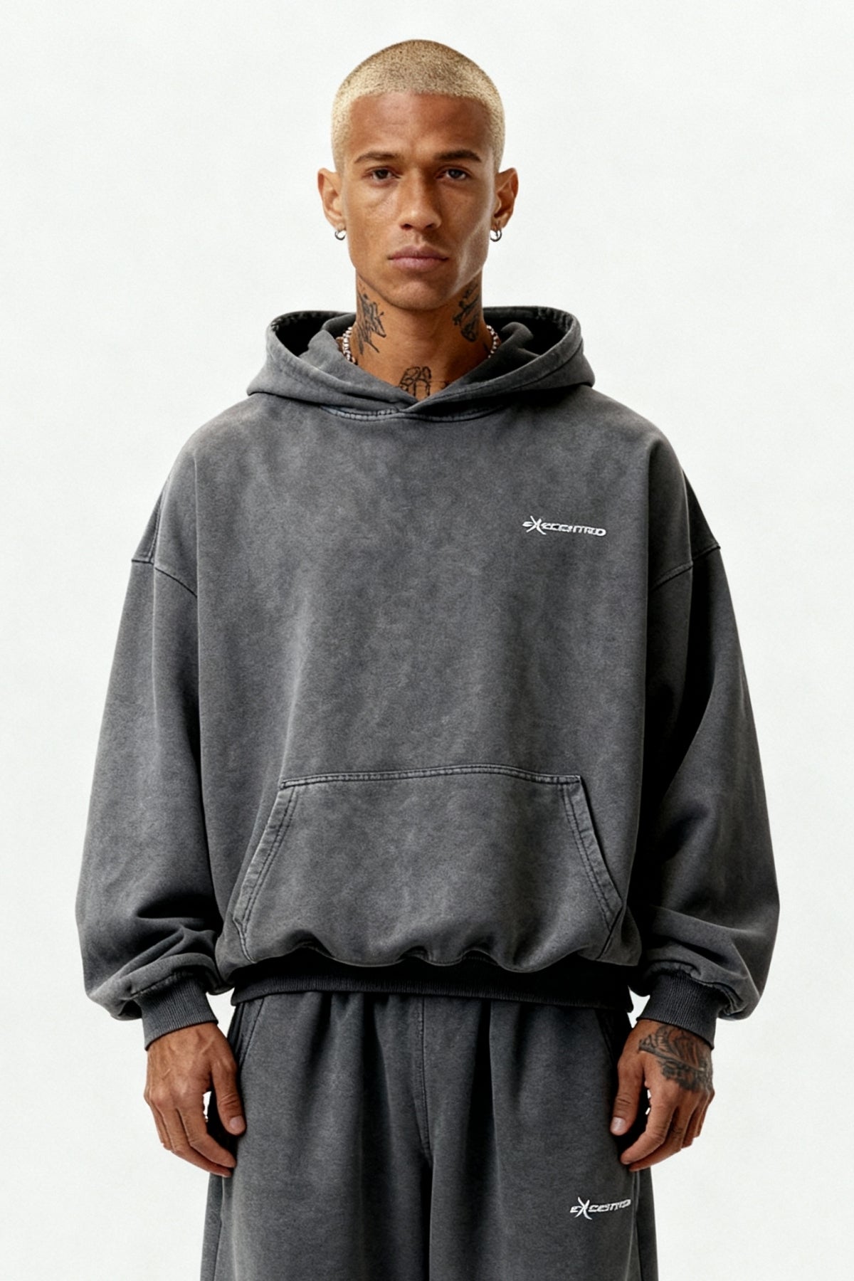 STONE GREY HOODIE