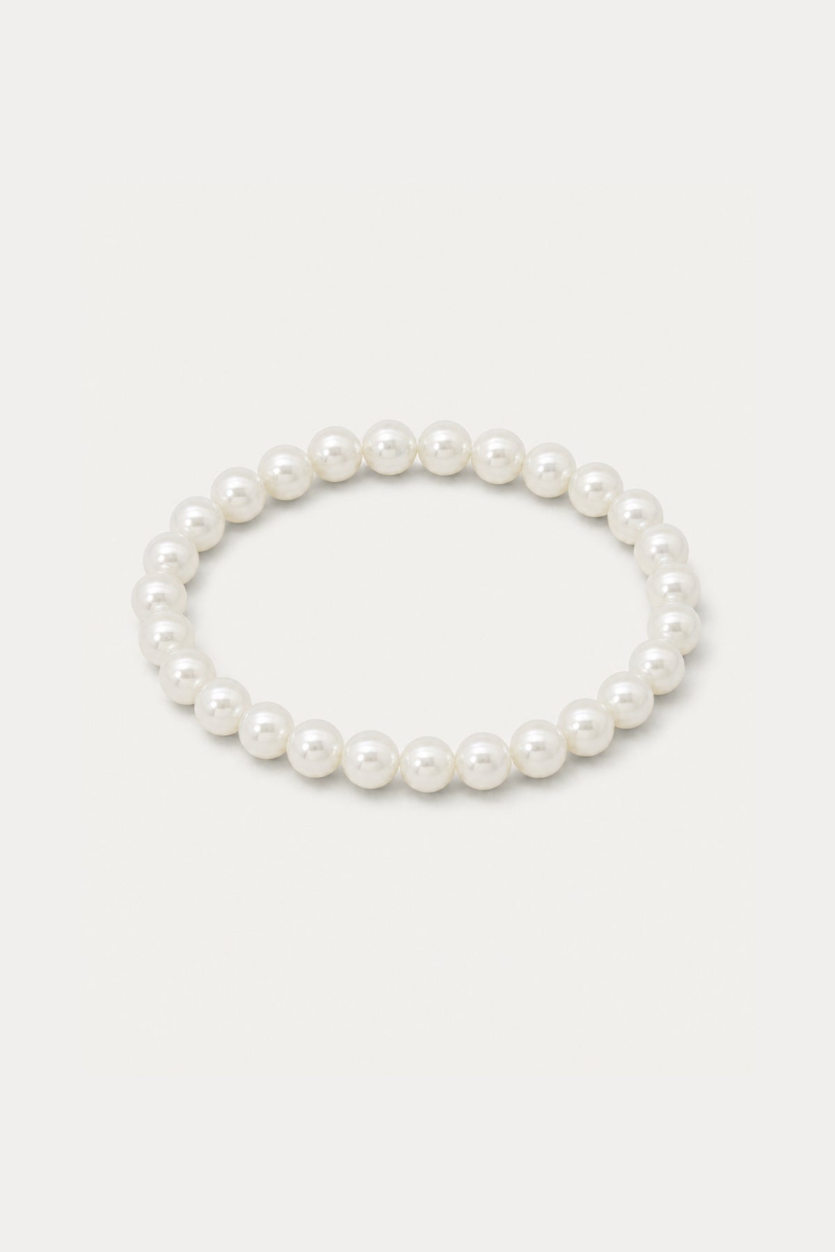 WHITE PEARL BEAD BRACELET