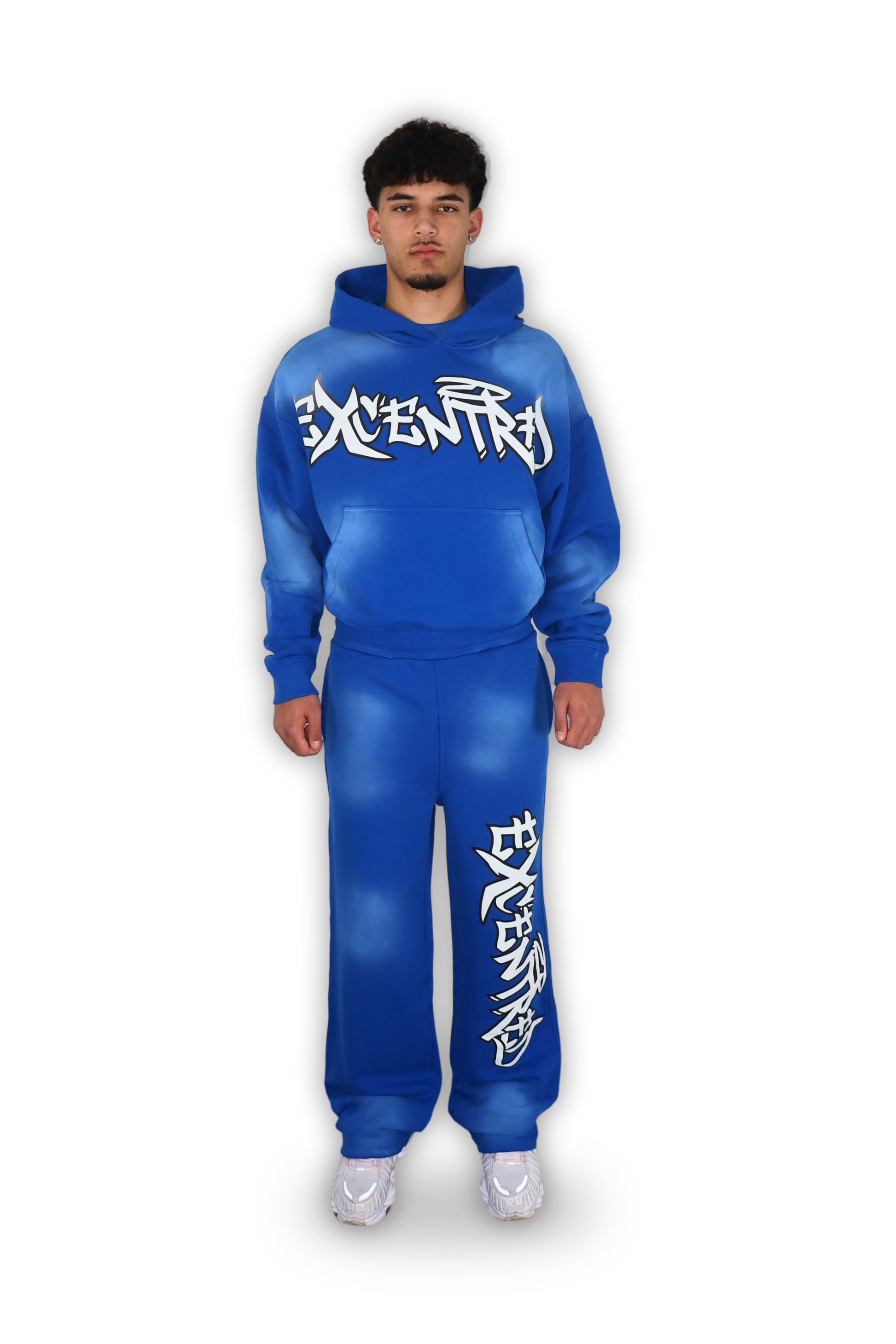 BLUE GRAFFITI HOODIE