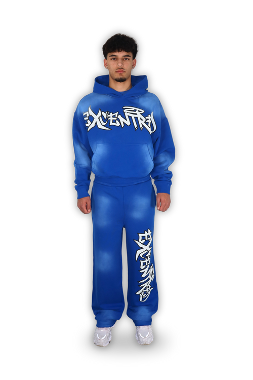 BLUE GRAFFITI HOODIE