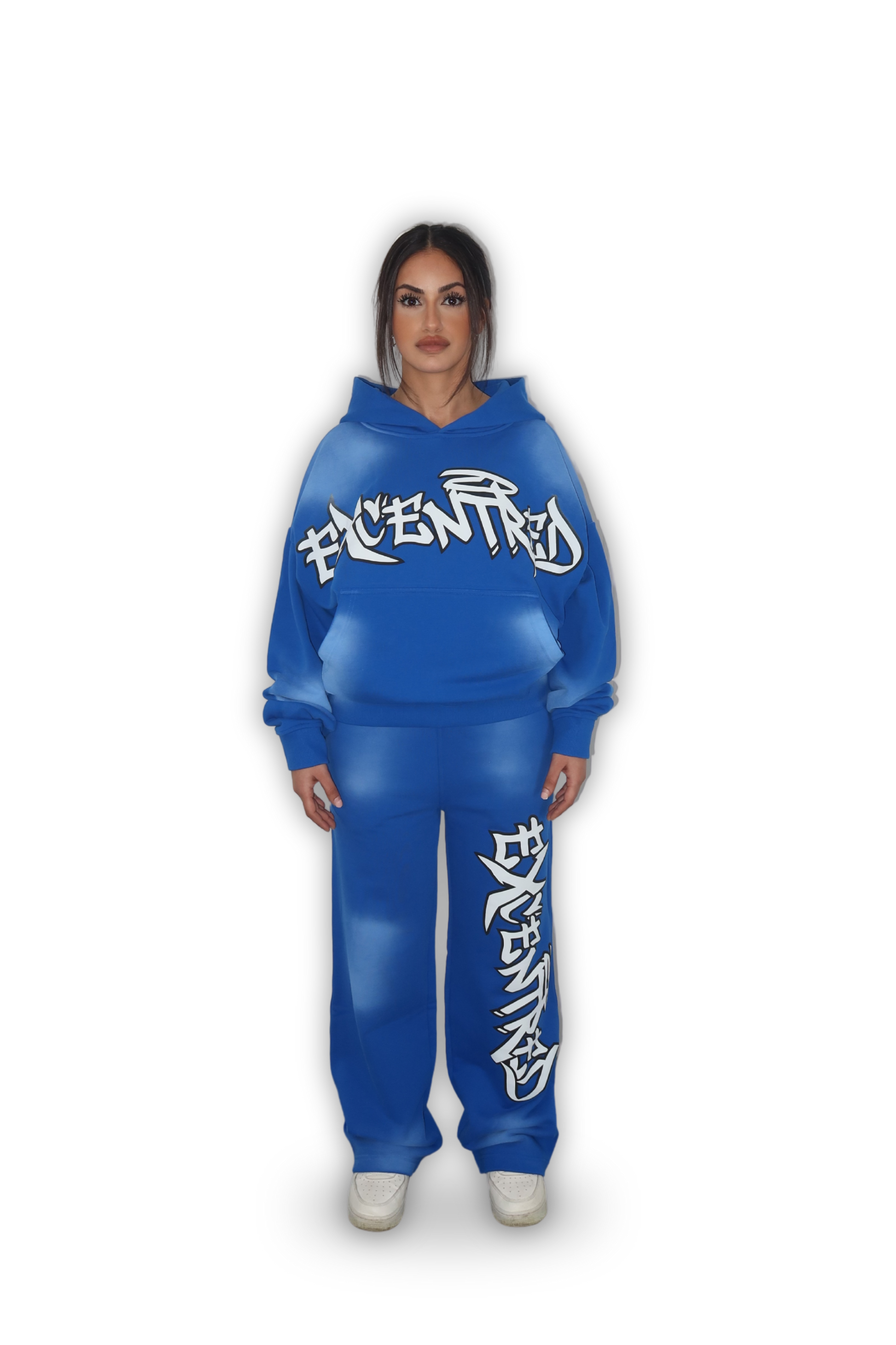 BLUE GRAFFITI HOODIE