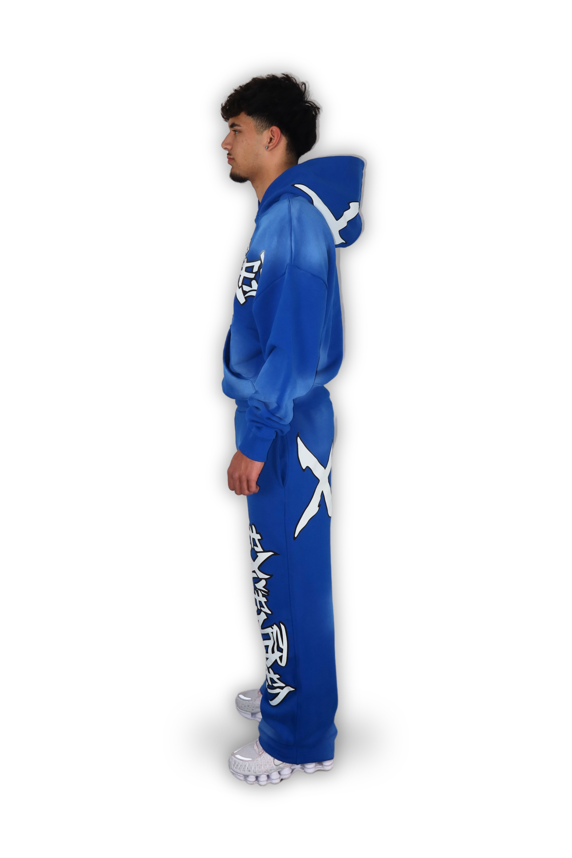 BLUE GRAFFITI HOODIE