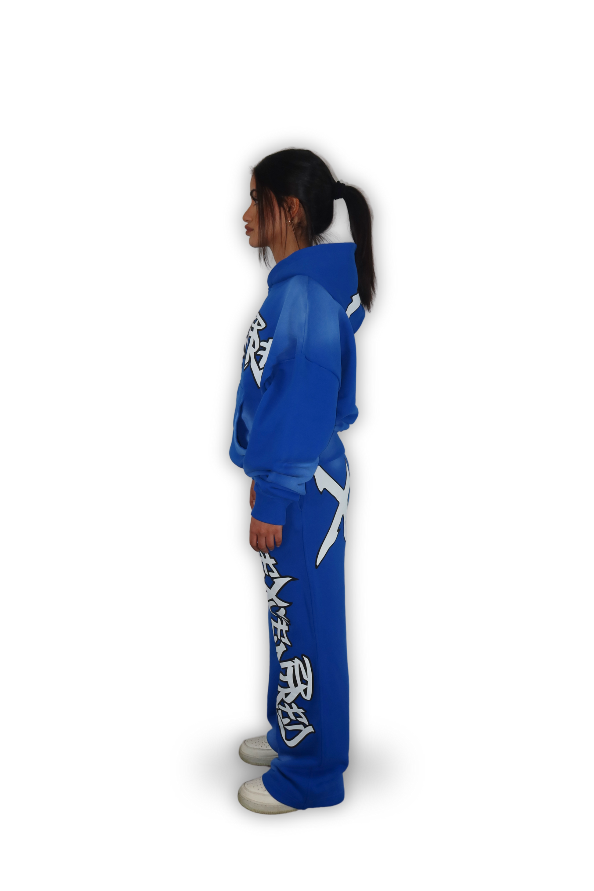 BLUE GRAFFITI HOODIE