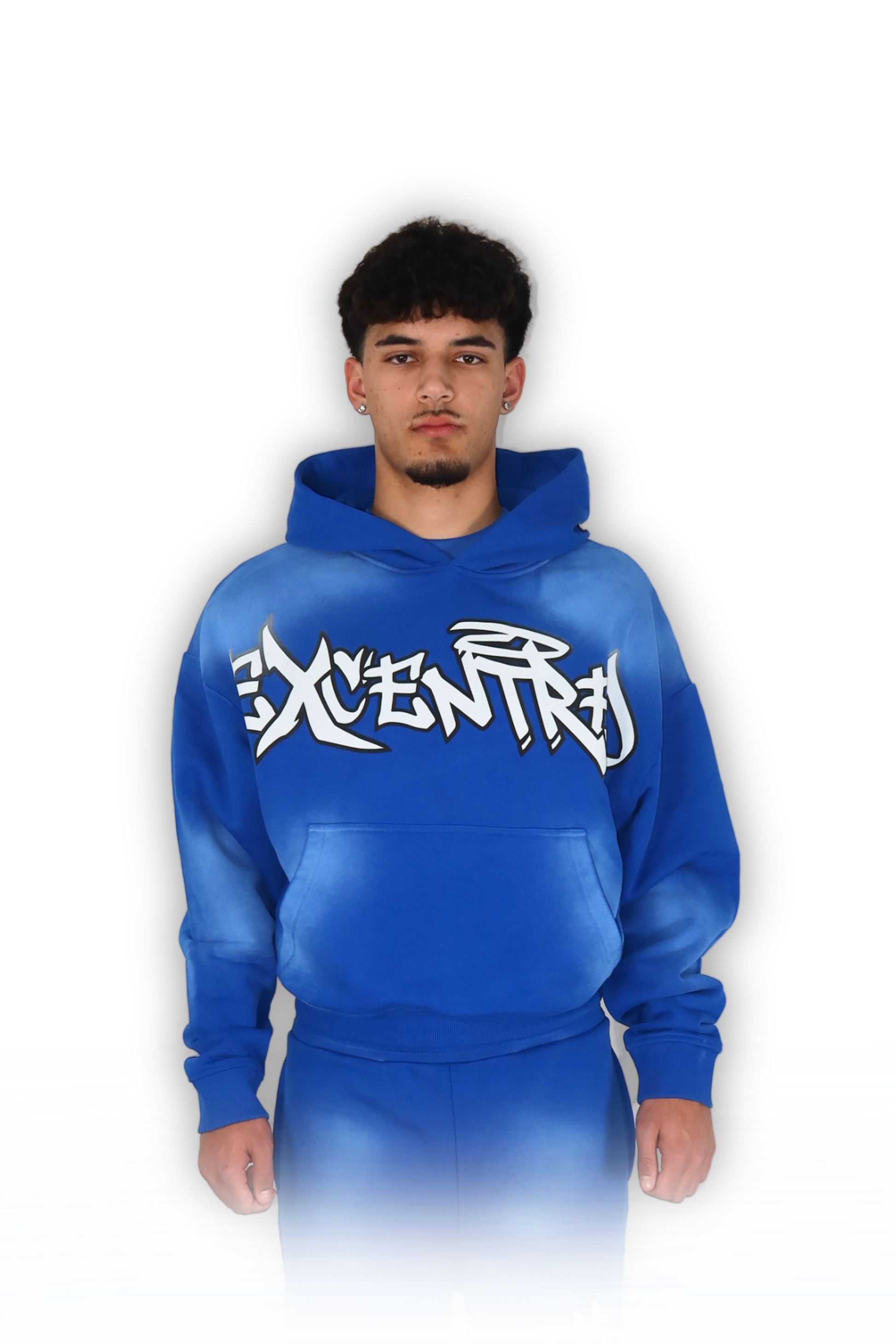 BLUE GRAFFITI HOODIE