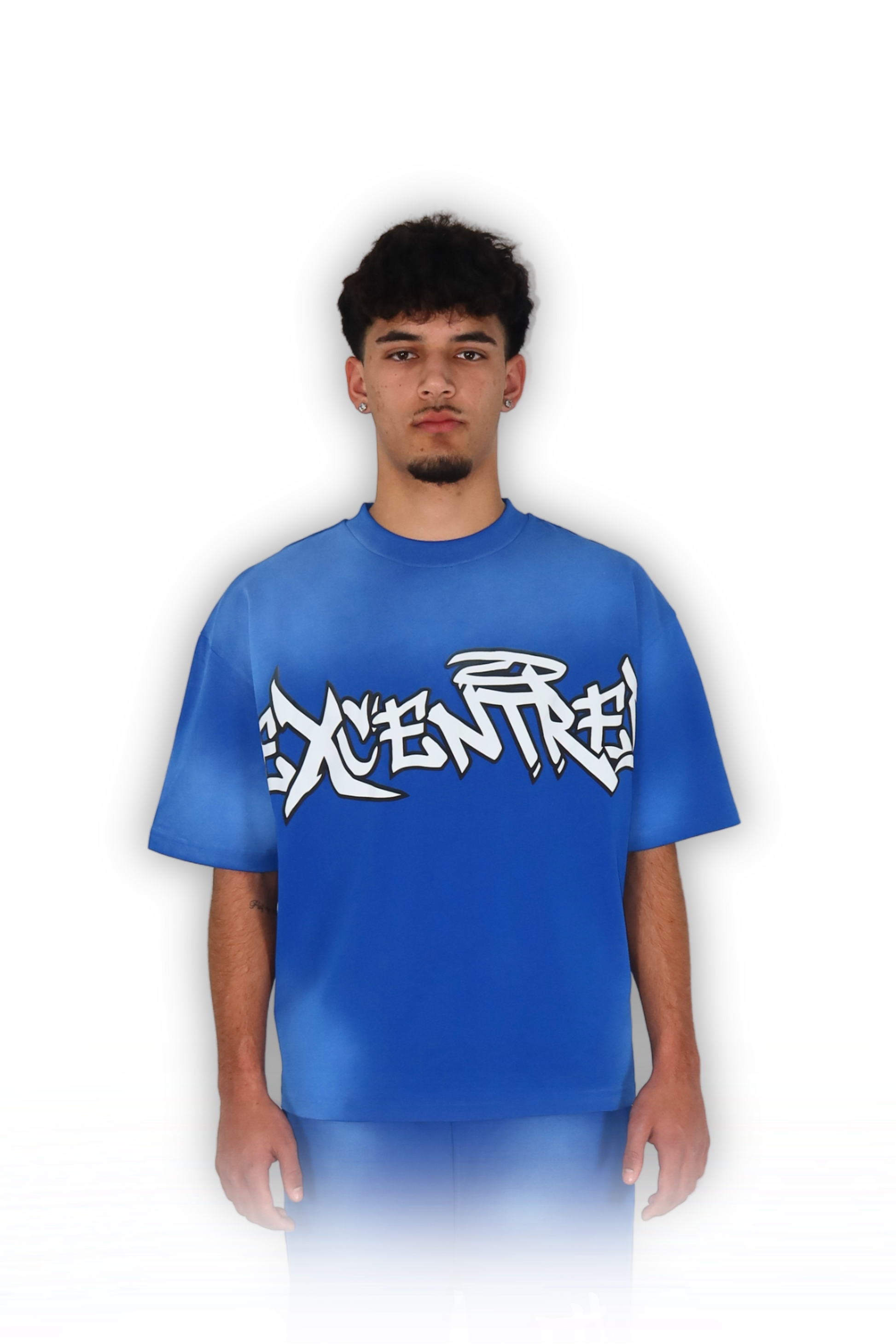 BLUE GRAFFITI TEE