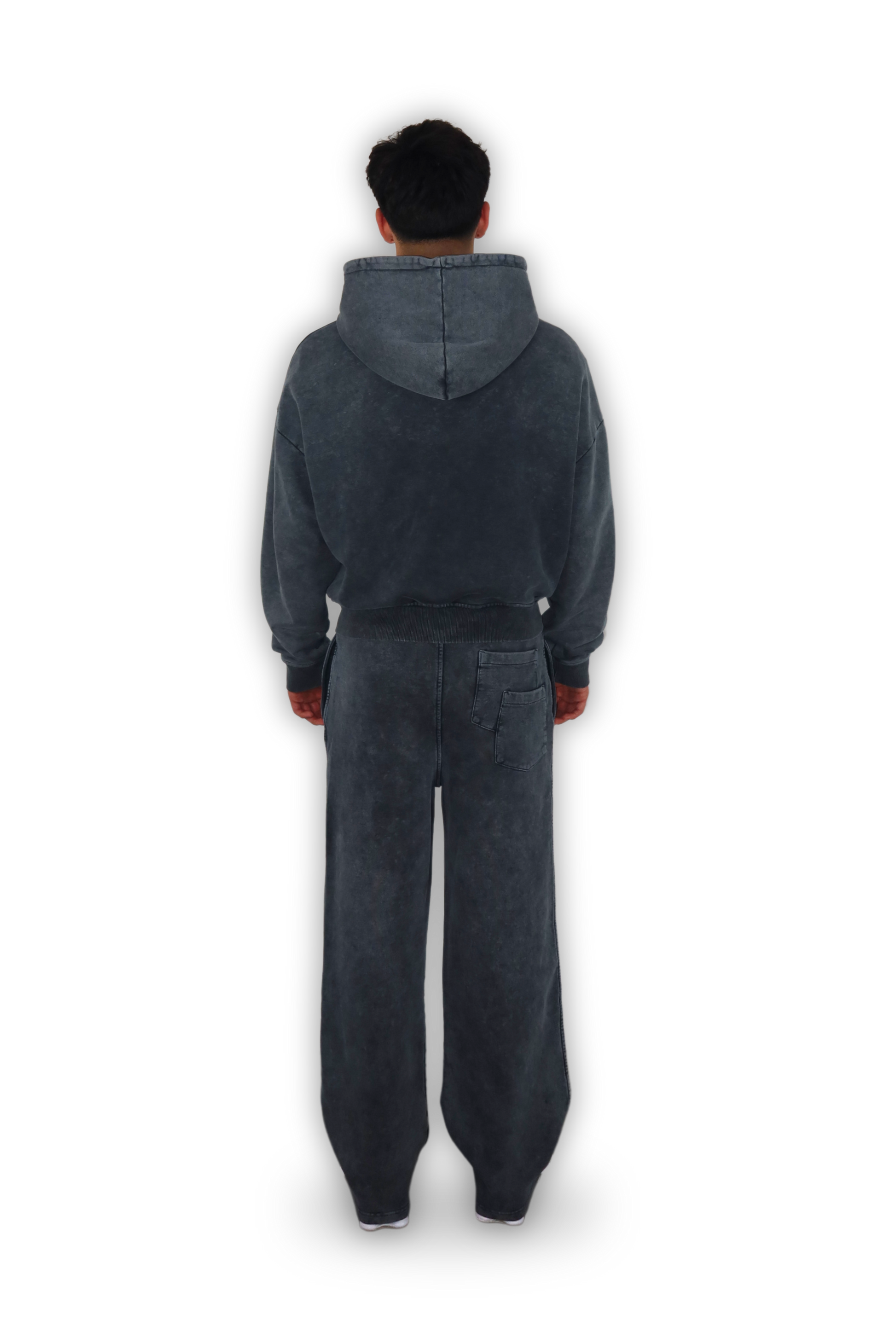 STONE GREY ZIP HOODIE
