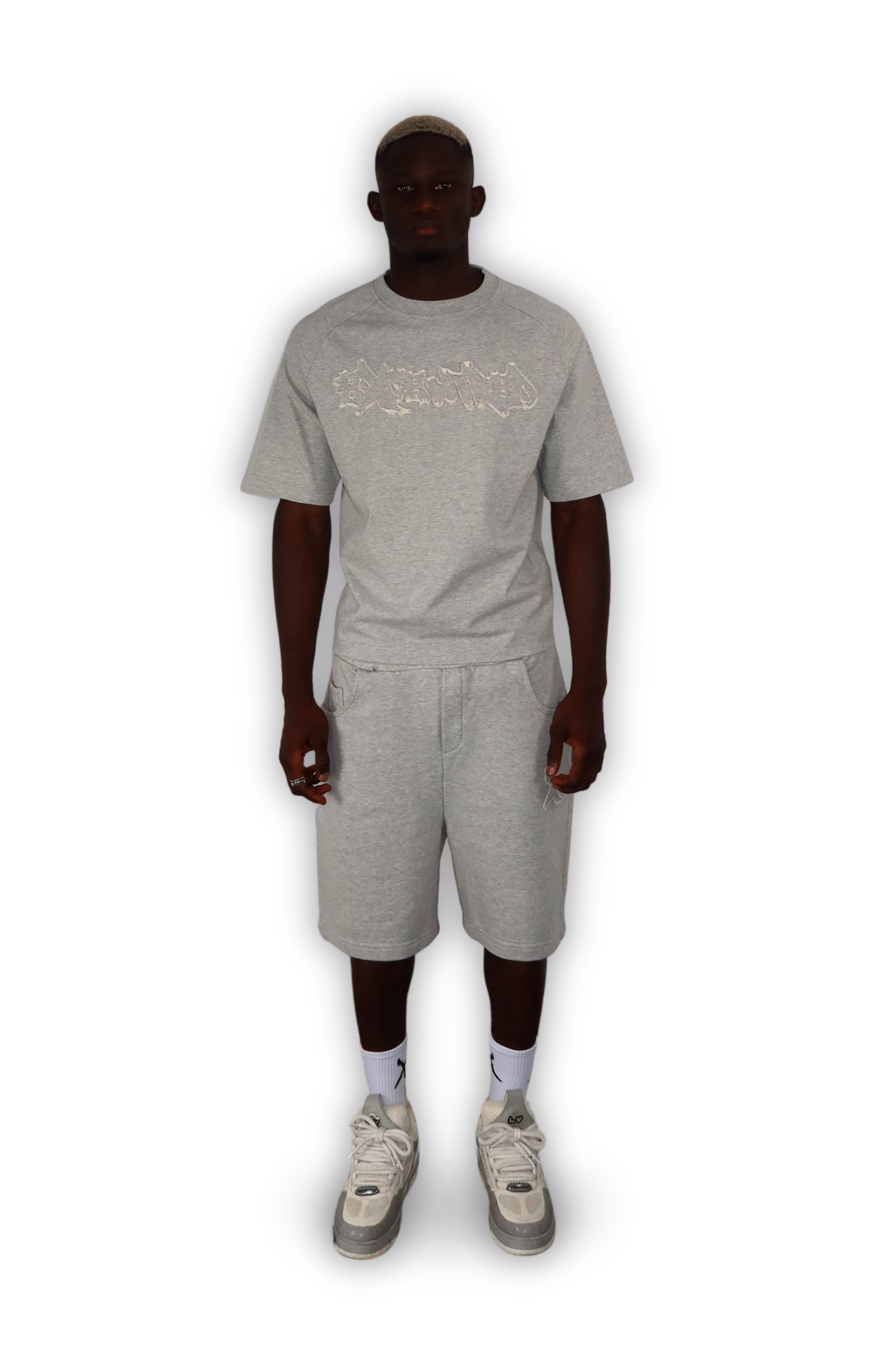 DISTRESSED SHORTS GREY