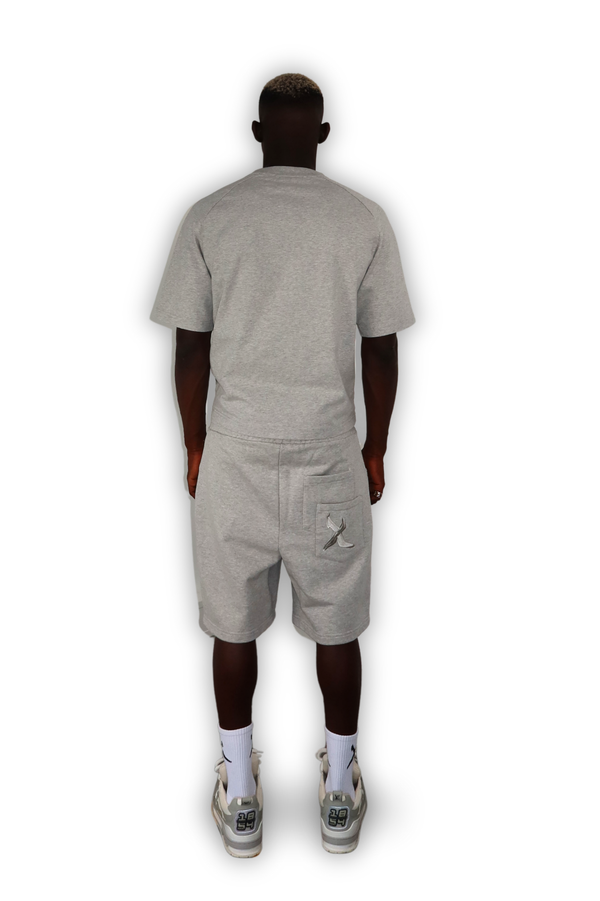 DISTRESSED SHORTS GREY