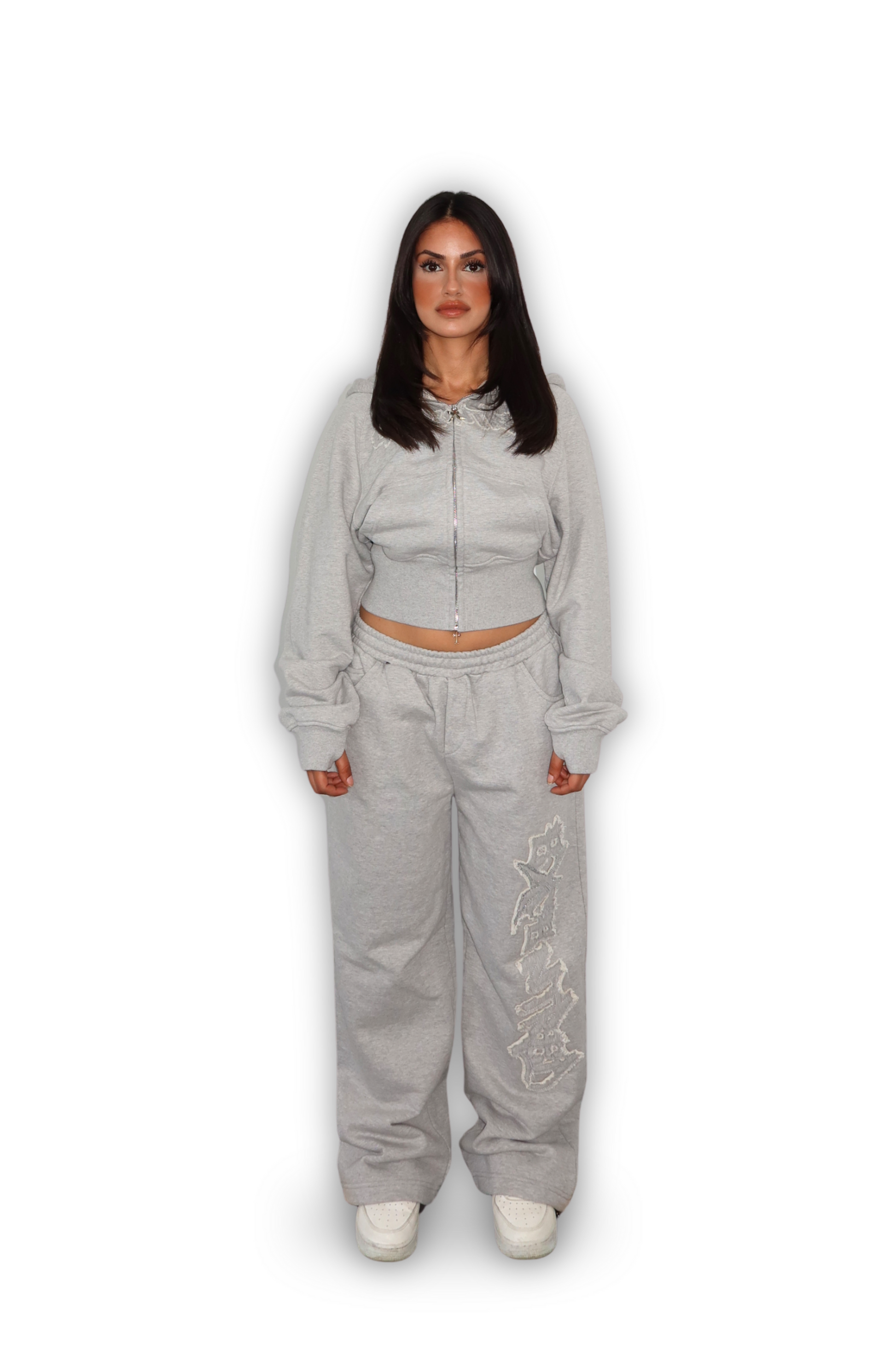 DISTRESSED WMNS JOGGER GREY
