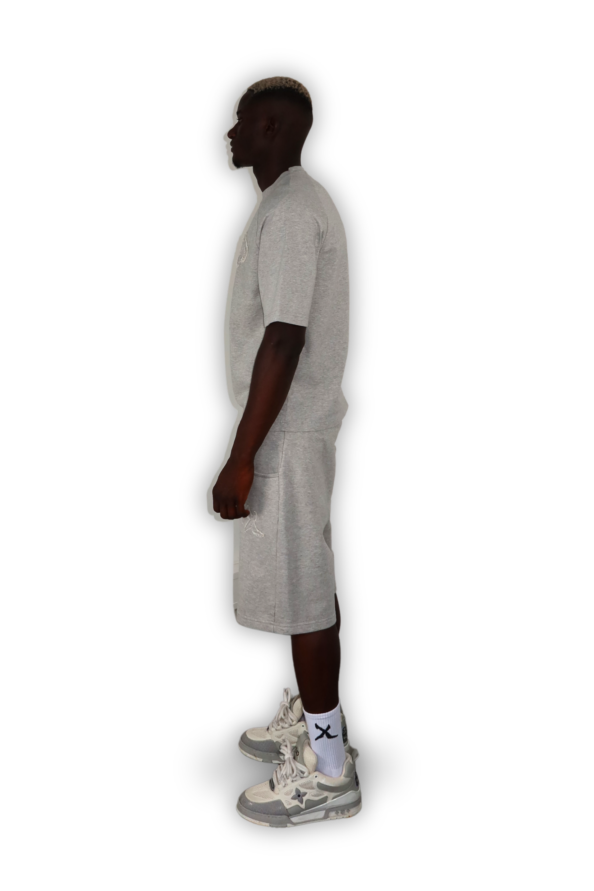 DISTRESSED SHORTS GREY