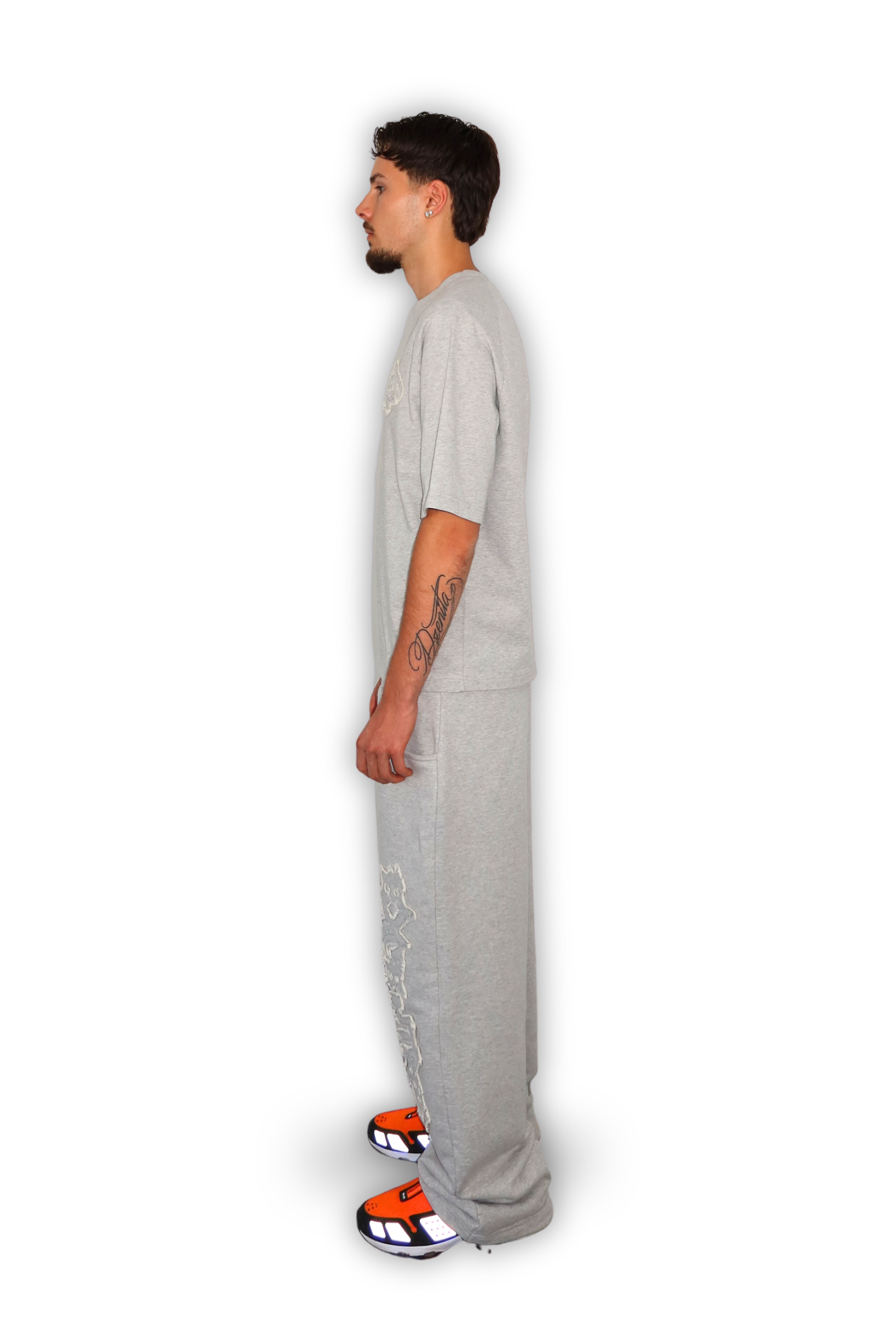 DISTRESSED T-SHIRT GREY