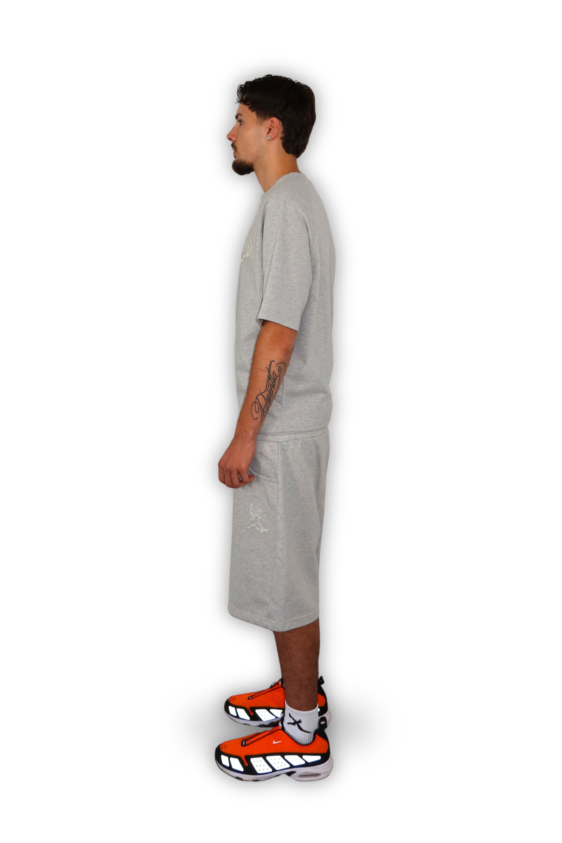 DISTRESSED SHORTS GREY