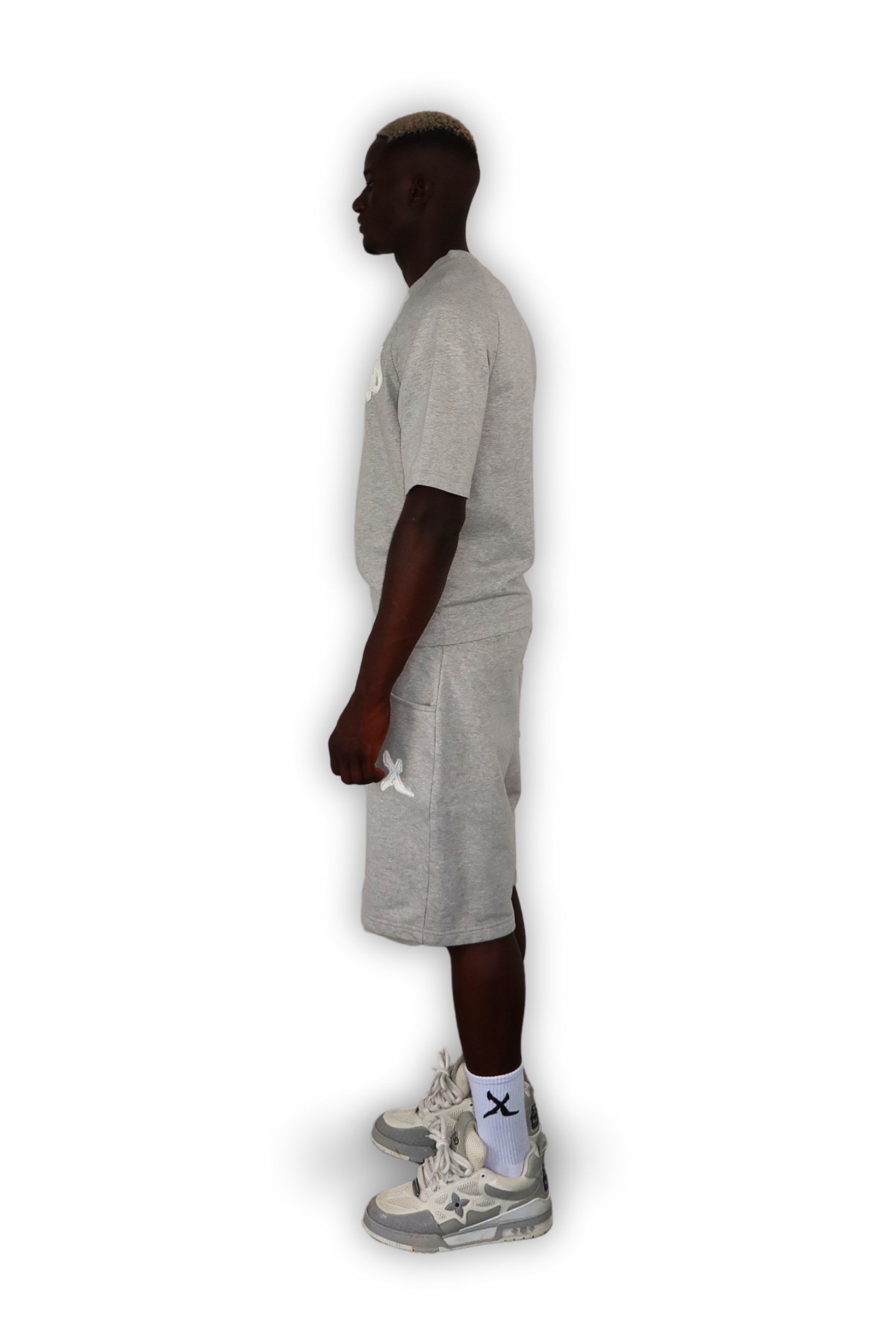 DISTRESSED SHORTS GREY