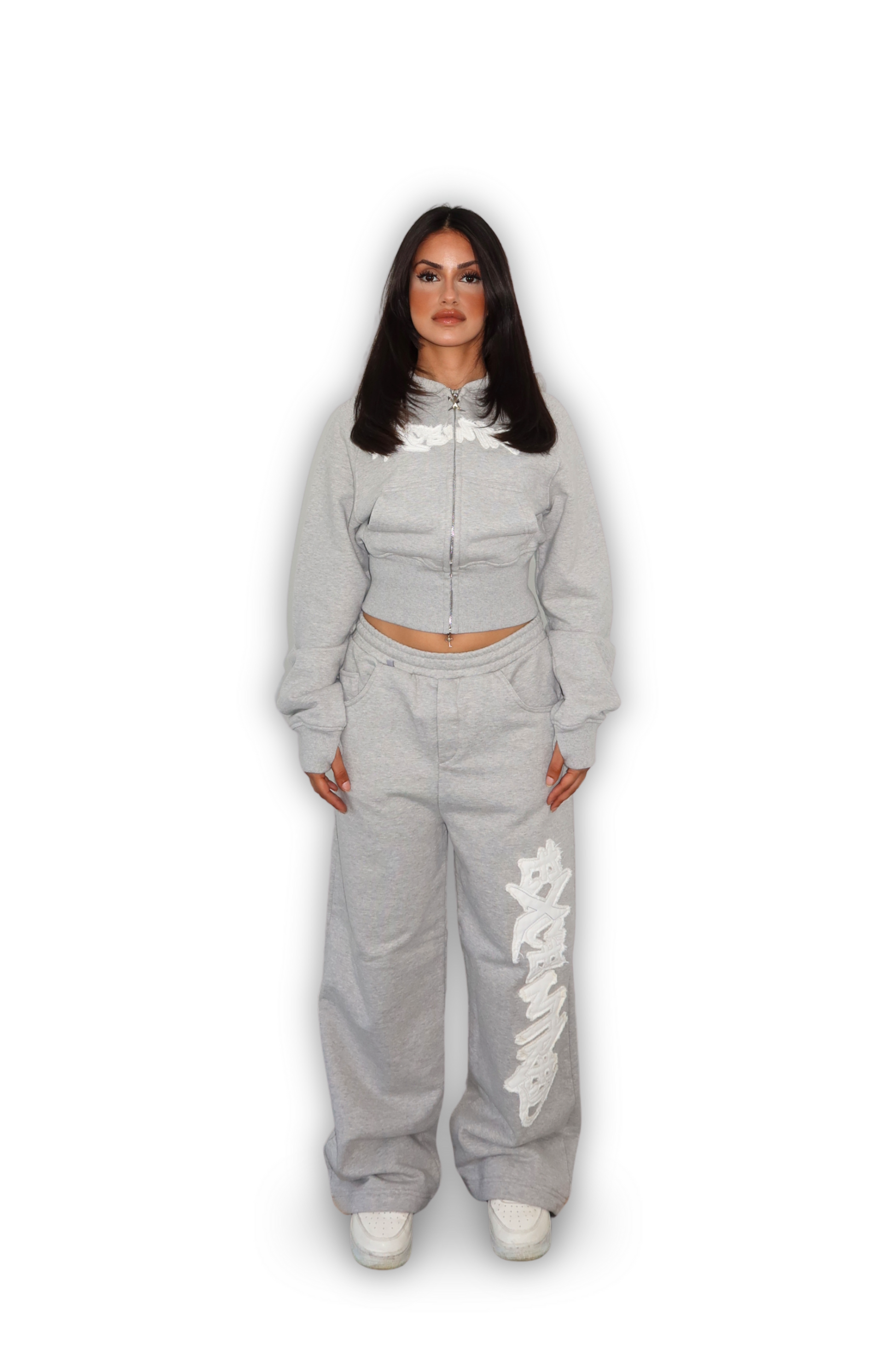 DISTRESSED WMNS JOGGER GREY