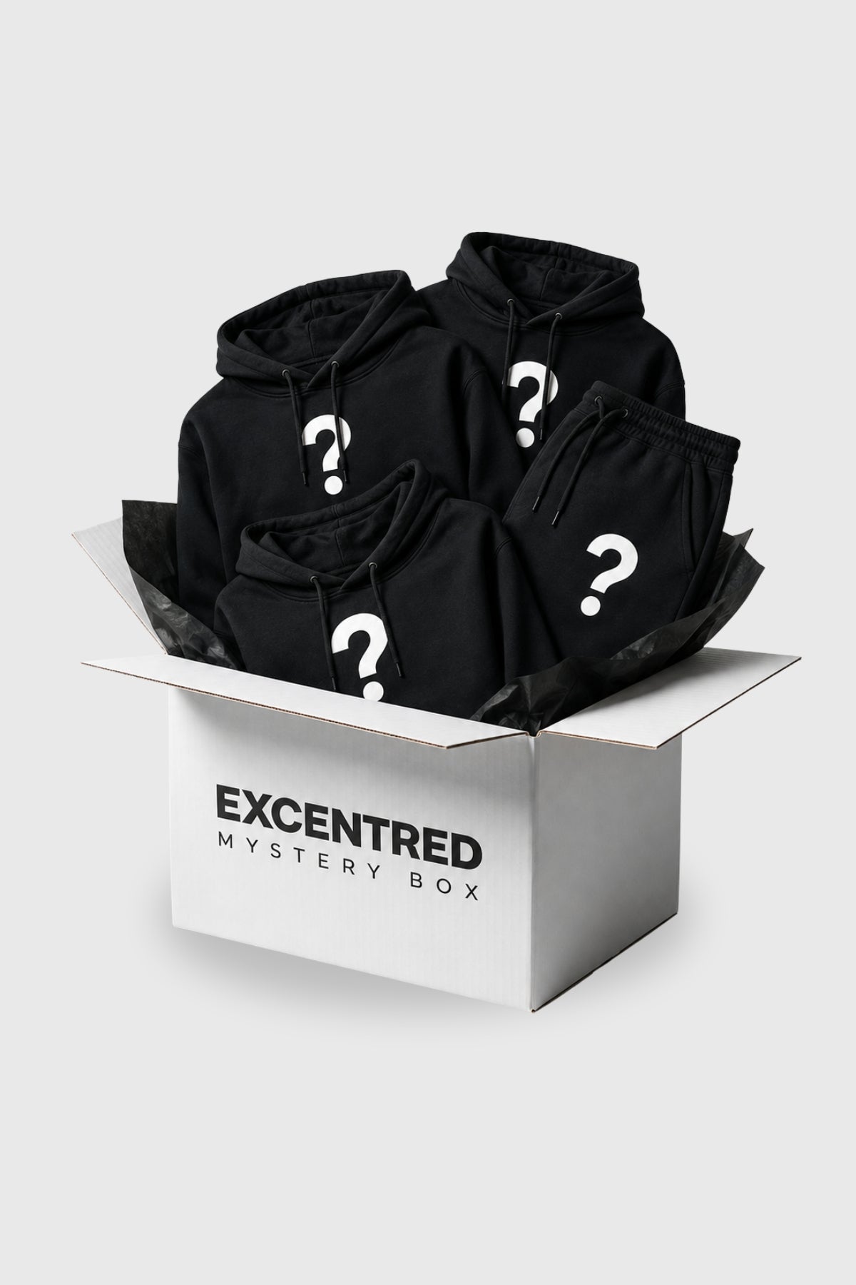 MYSTERY BOX — STACKED – Überraschungsbox mit 2 Hoodies und 2 Joggers von EXCENTRED