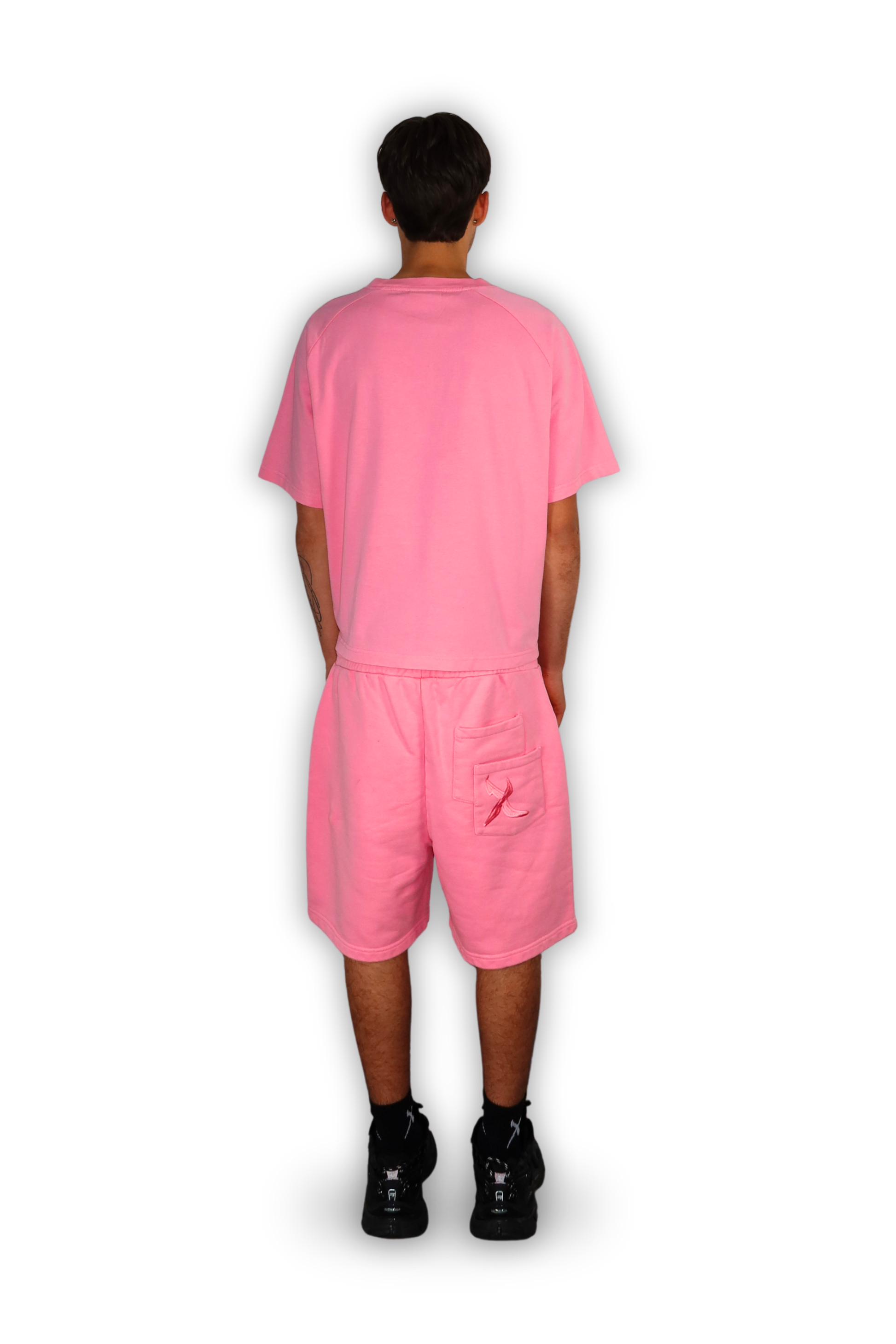 DISTRESSED SHORTS PINK
