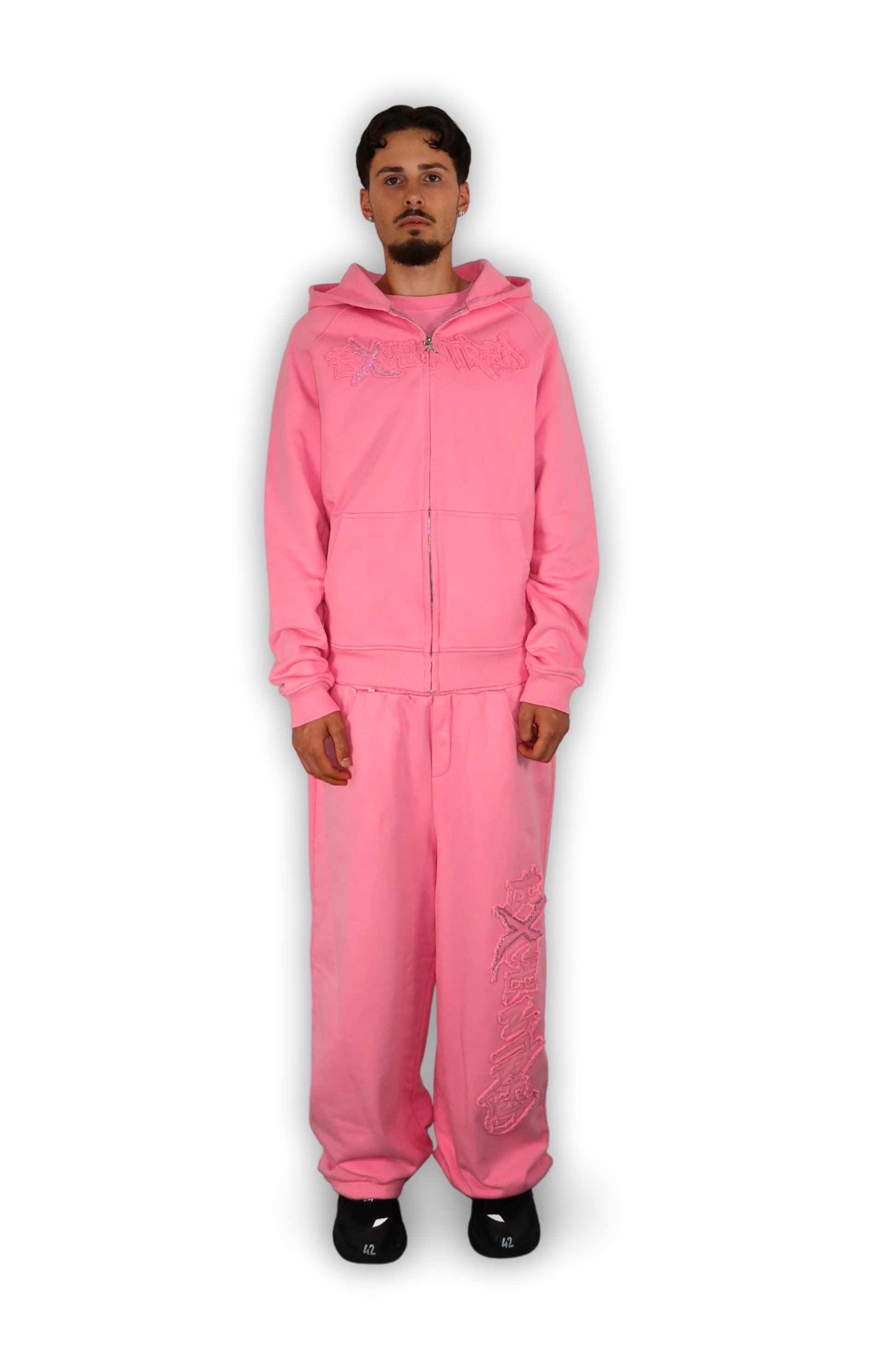 DISTRESSED JOGGER PINK