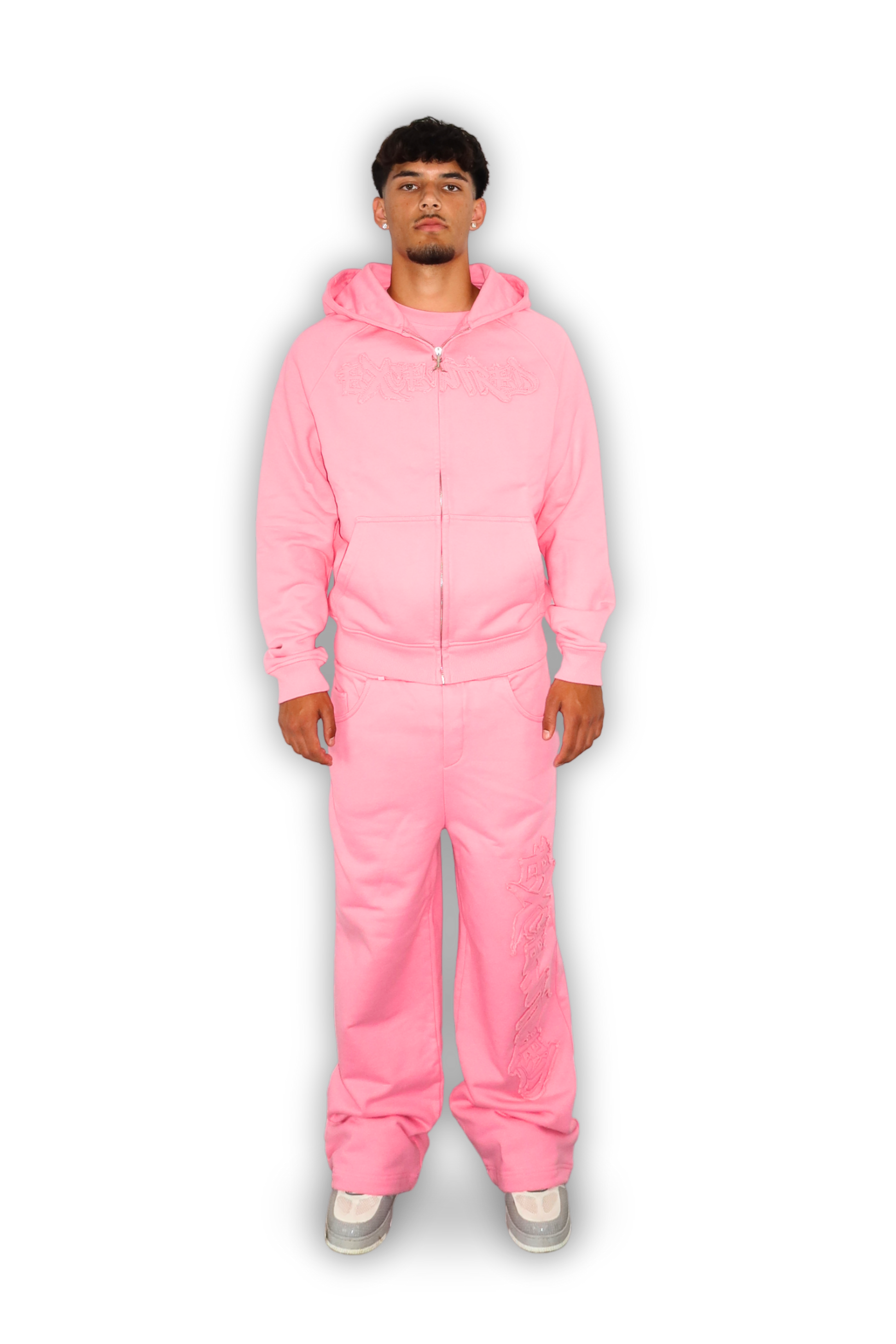 DISTRESSED JOGGER PINK