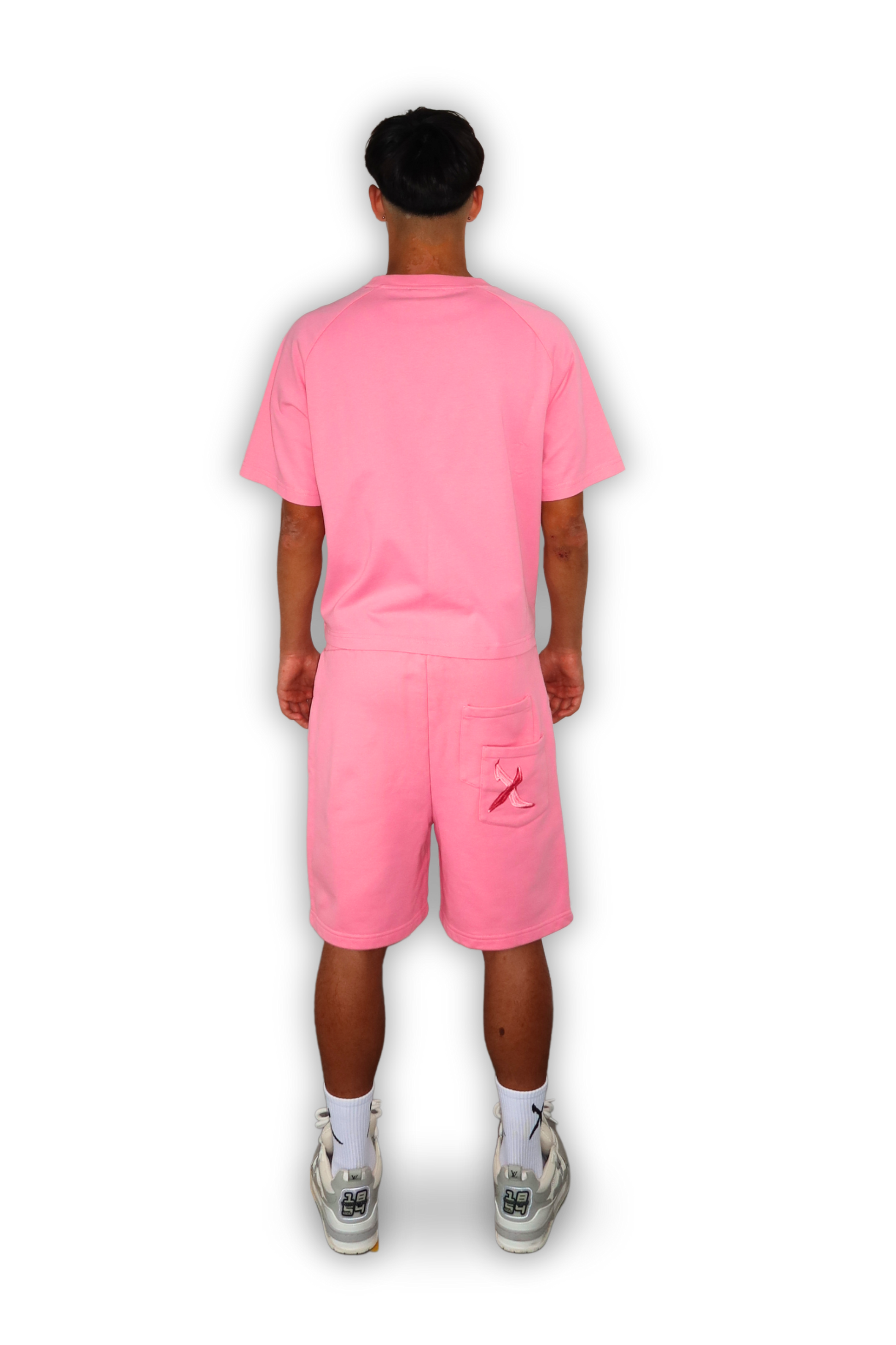 DISTRESSED SHORTS PINK
