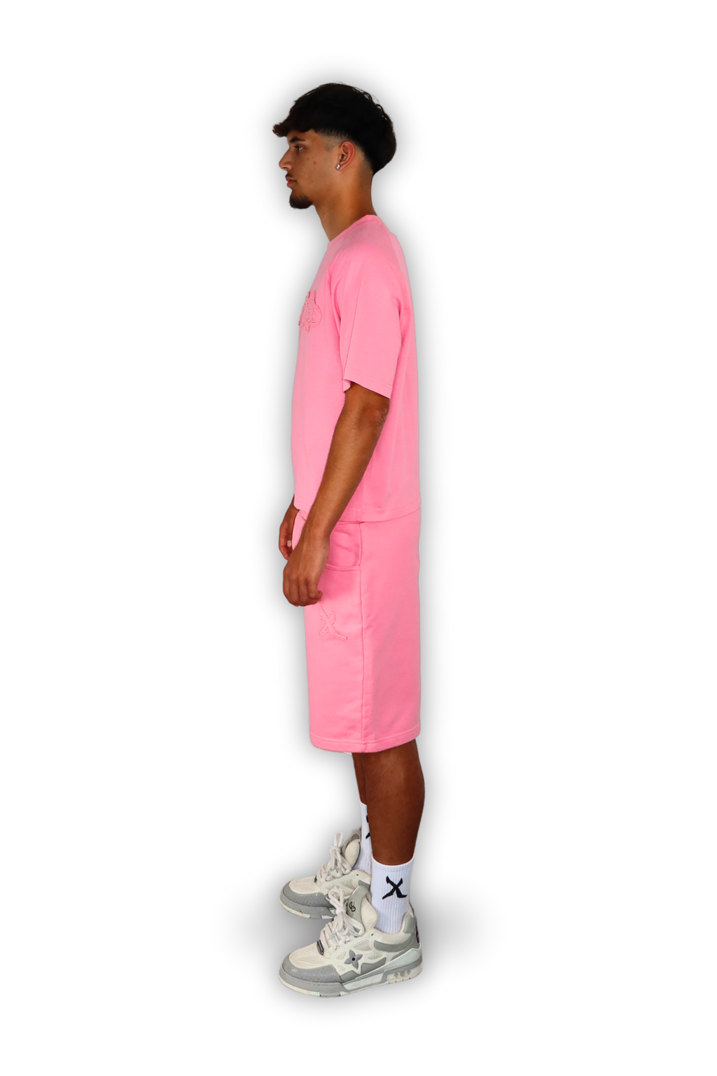 DISTRESSED SHORTS SAKURA PINK