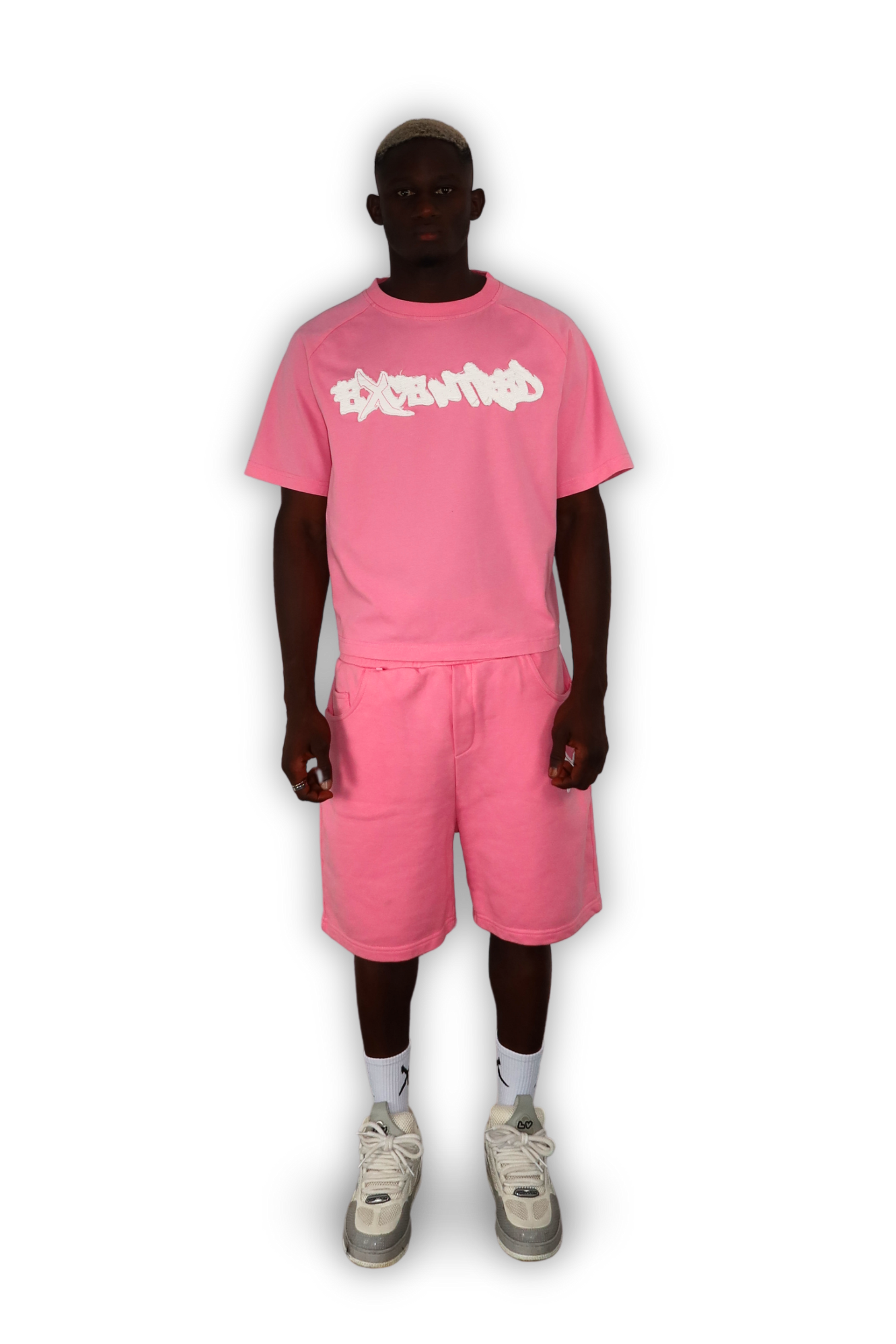 DISTRESSED SHORTS PINK