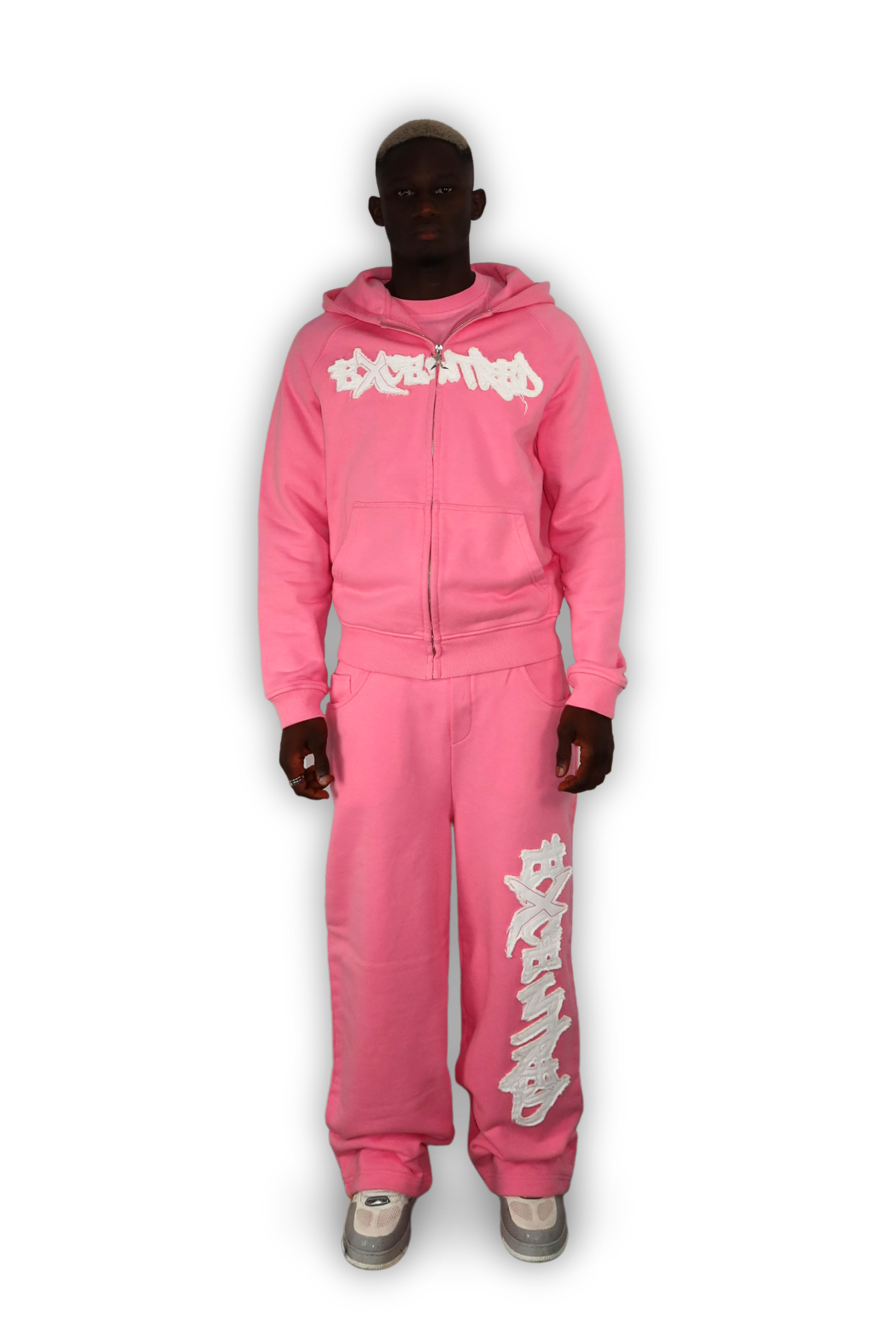 DISTRESSED JOGGER PINK