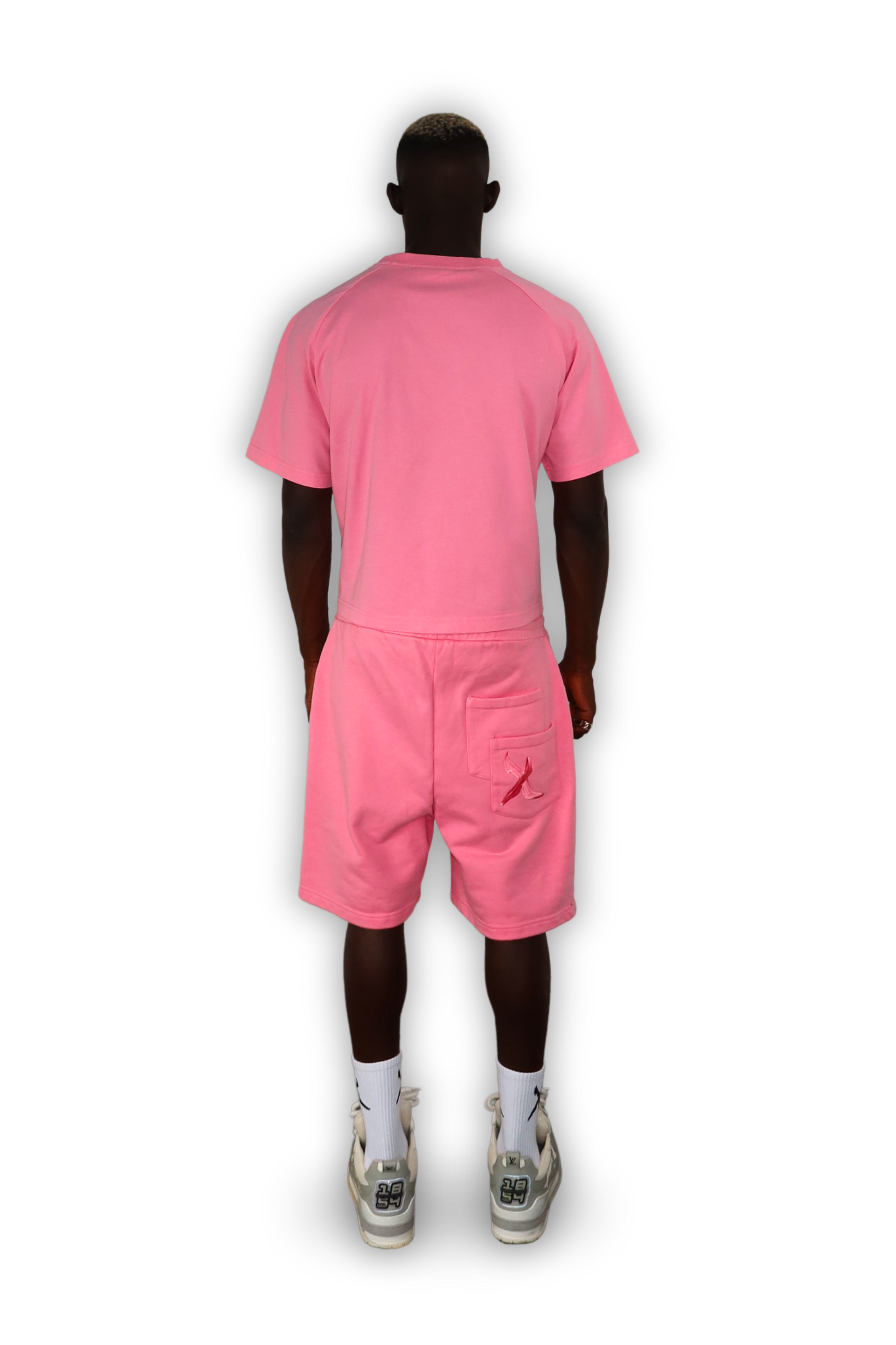 DISTRESSED SHORTS PINK