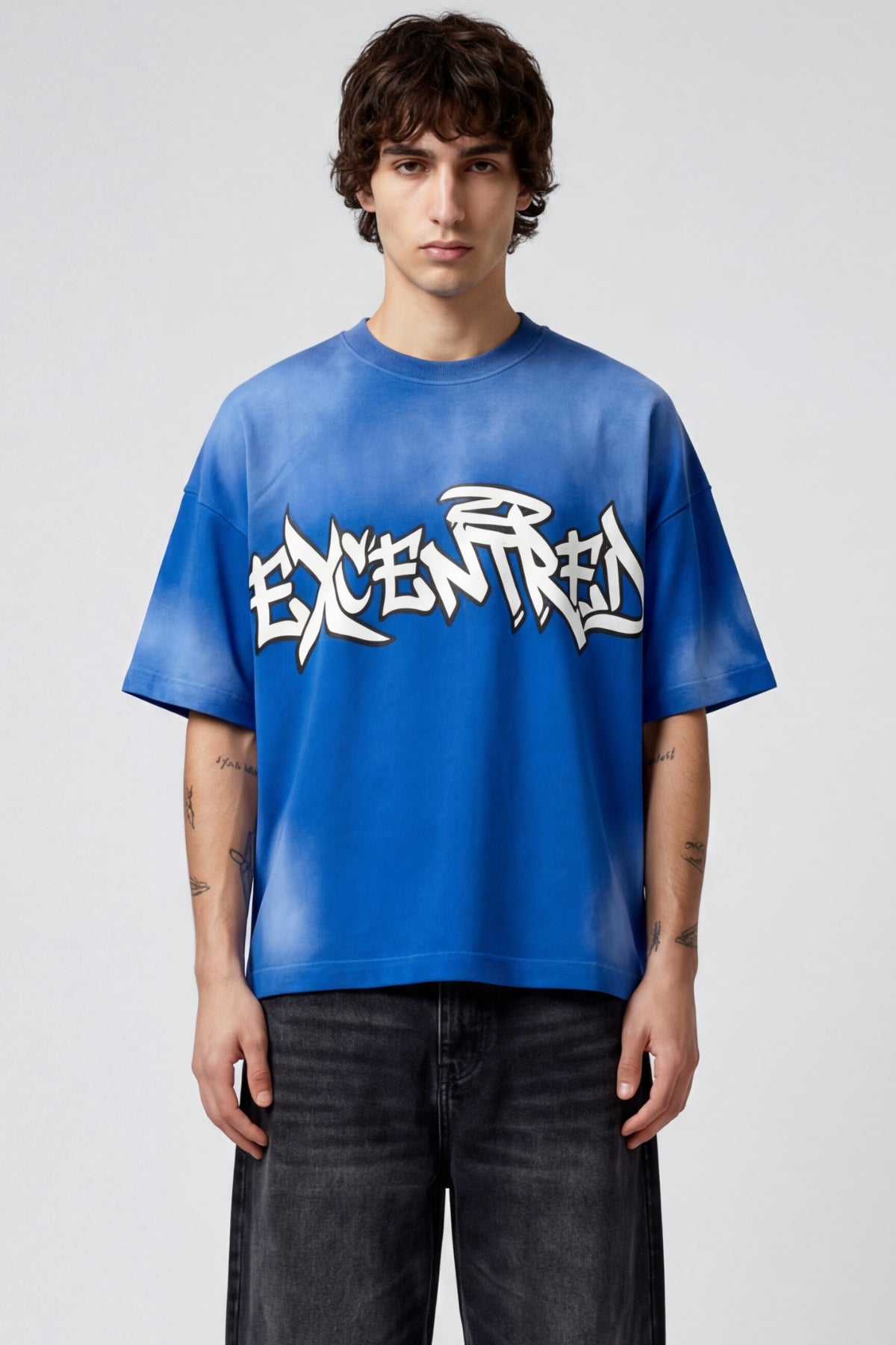 BLUE GRAFFITI TEE