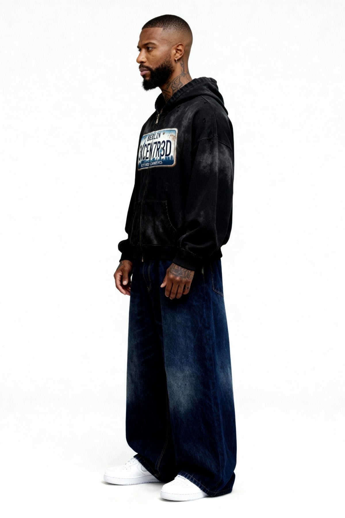 WASHED BERLIN ZIP HOODIE