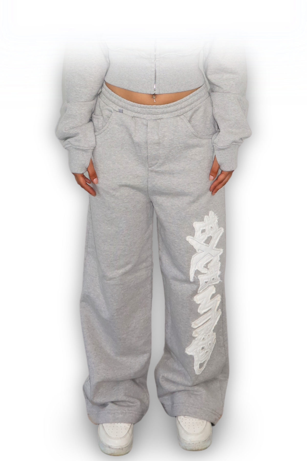 DISTRESSED WMNS JOGGER GREY