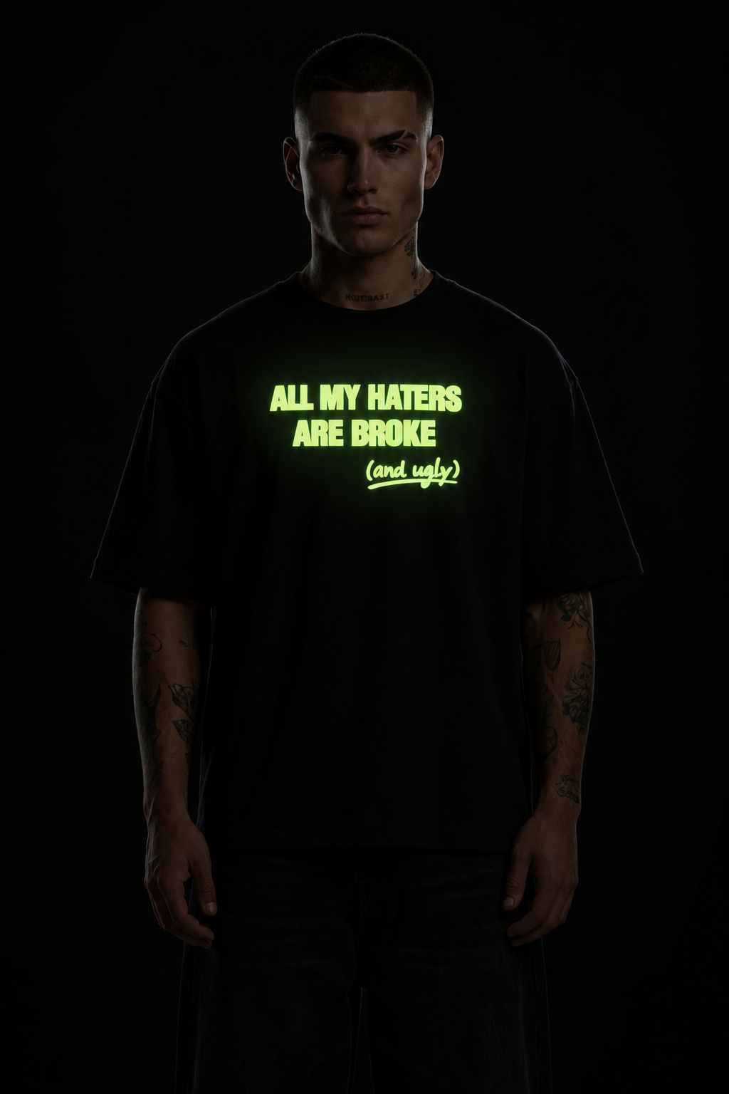 HATERS TEE - GLOW IN DARK