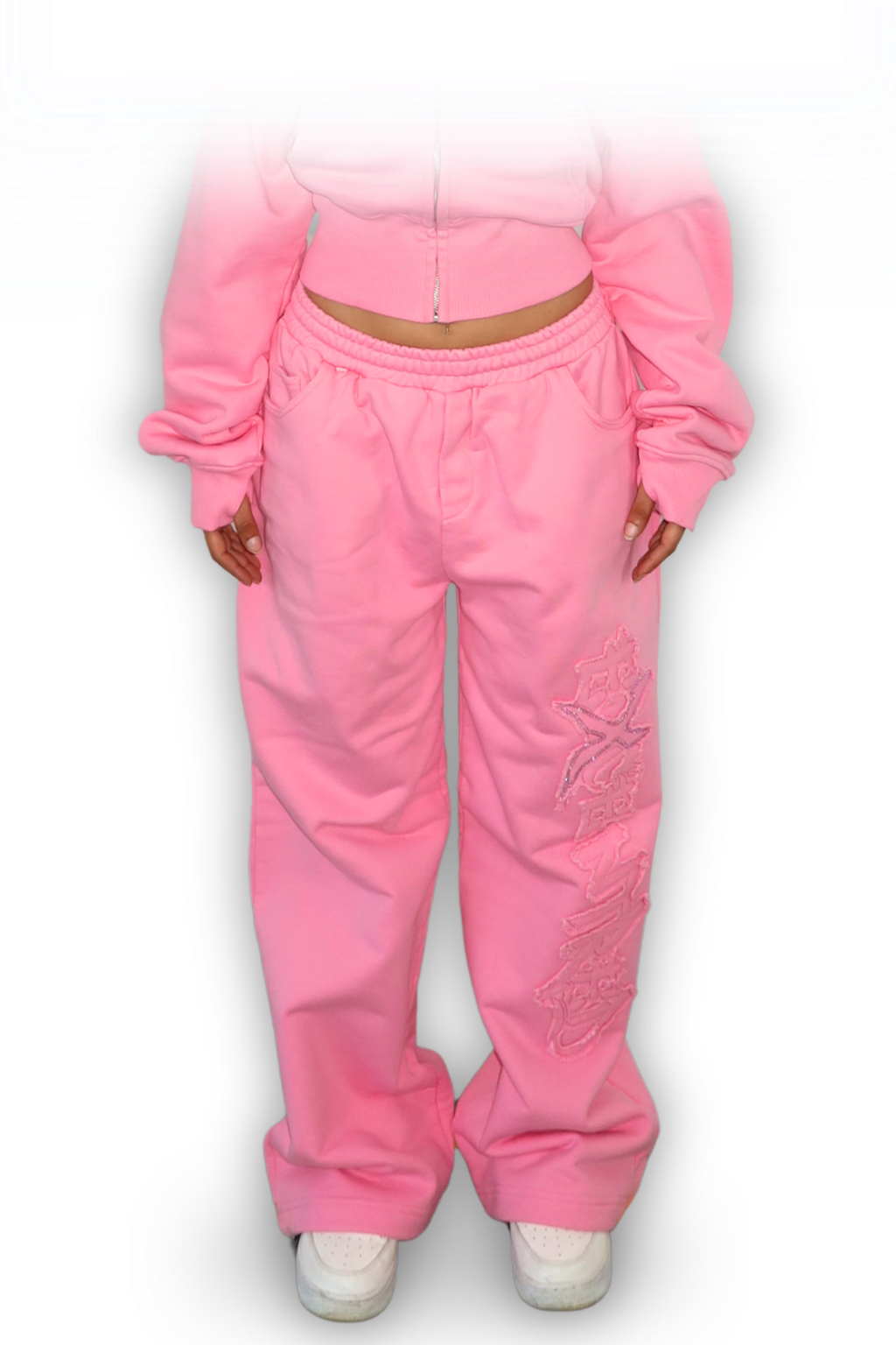 DISTRESSED WMNS JOGGER SAKURA PINK