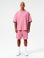 BASIC SUMMER SET SAKURA PINK – Set aus T-Shirt und Shorts von EXCENTRED