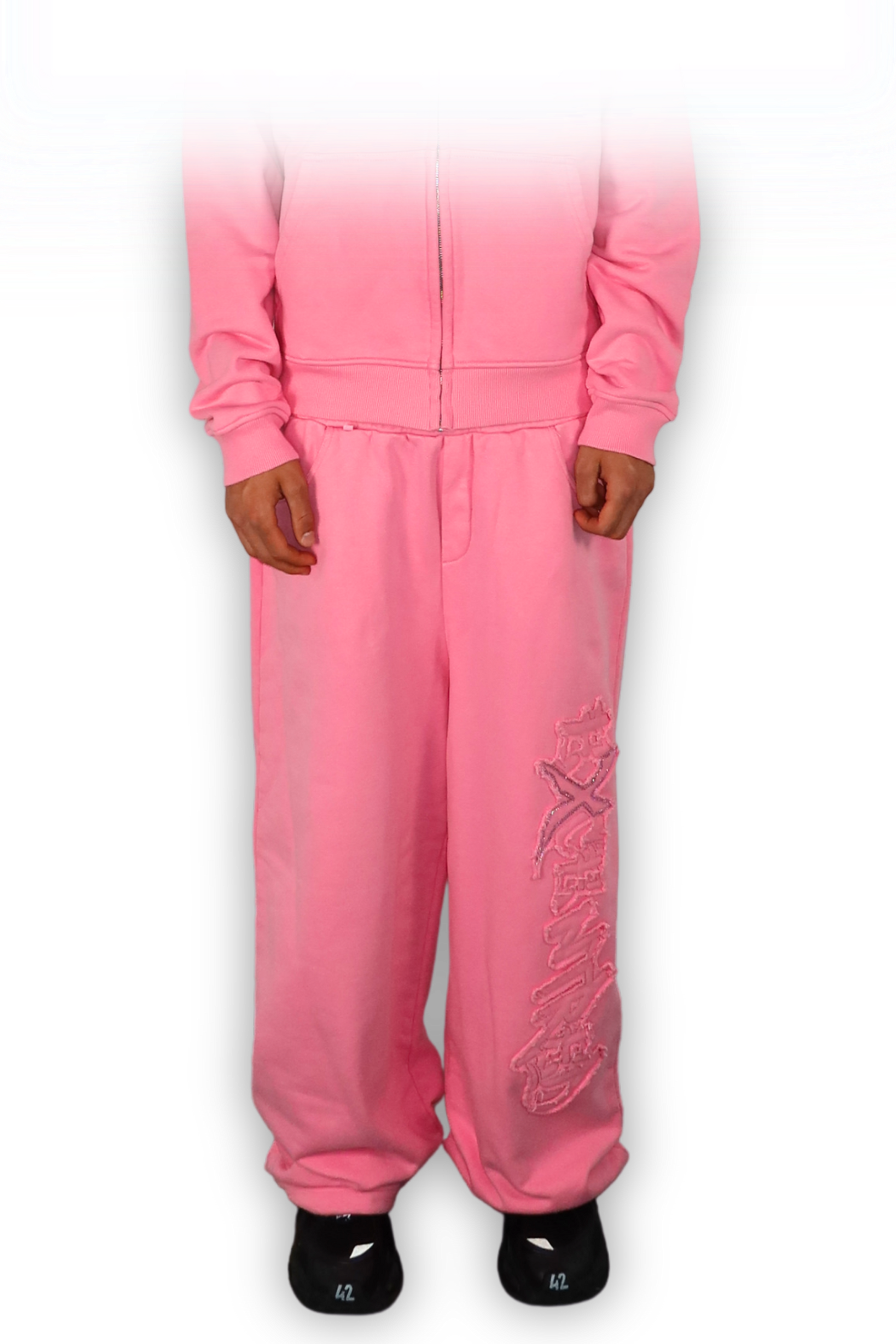 DISTRESSED JOGGER PINK